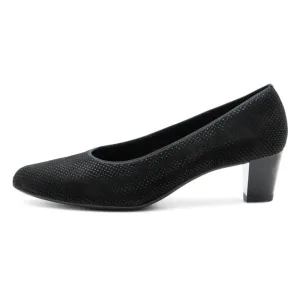 Ara Kelly Black Puntikid Pump (Women's)