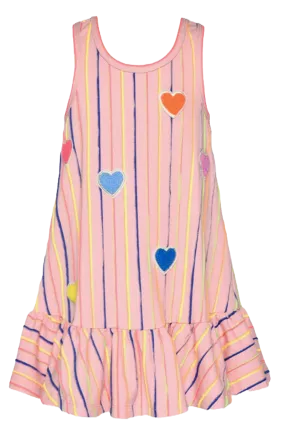 Baby Sara Heart and Stripes Dress