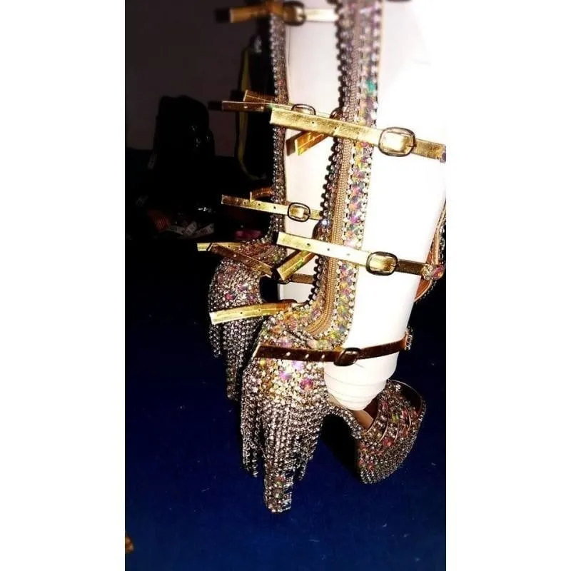 Bedazzled Crystal Samba Shoes - Special Request Only