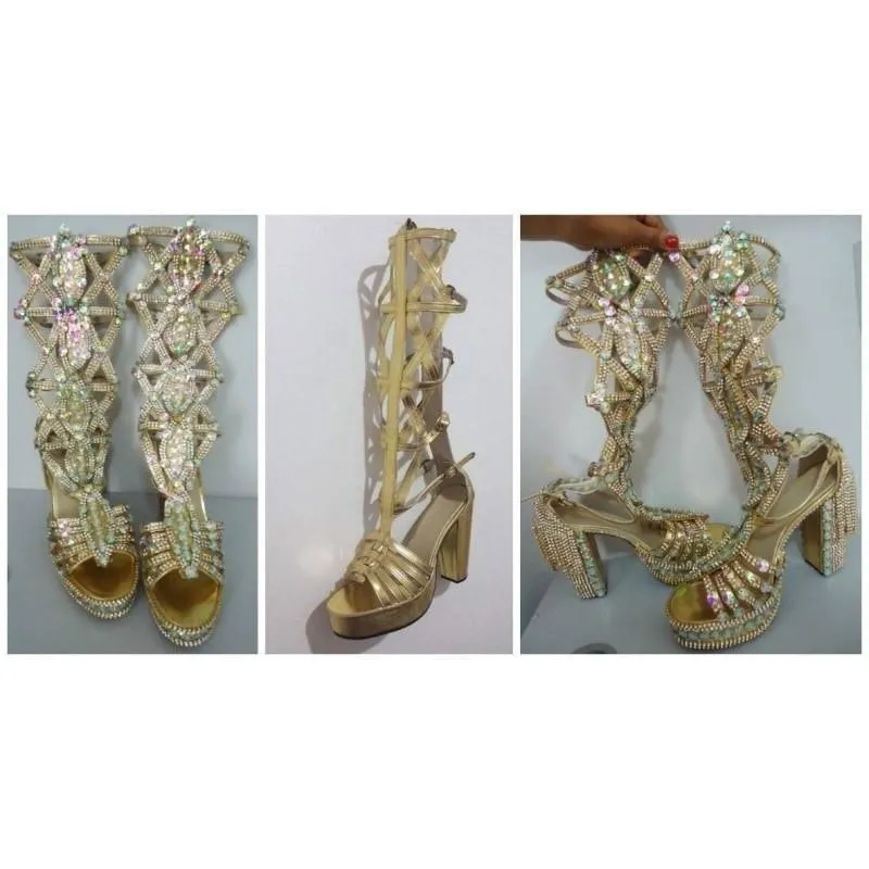 Bedazzled Crystal Samba Shoes - Special Request Only