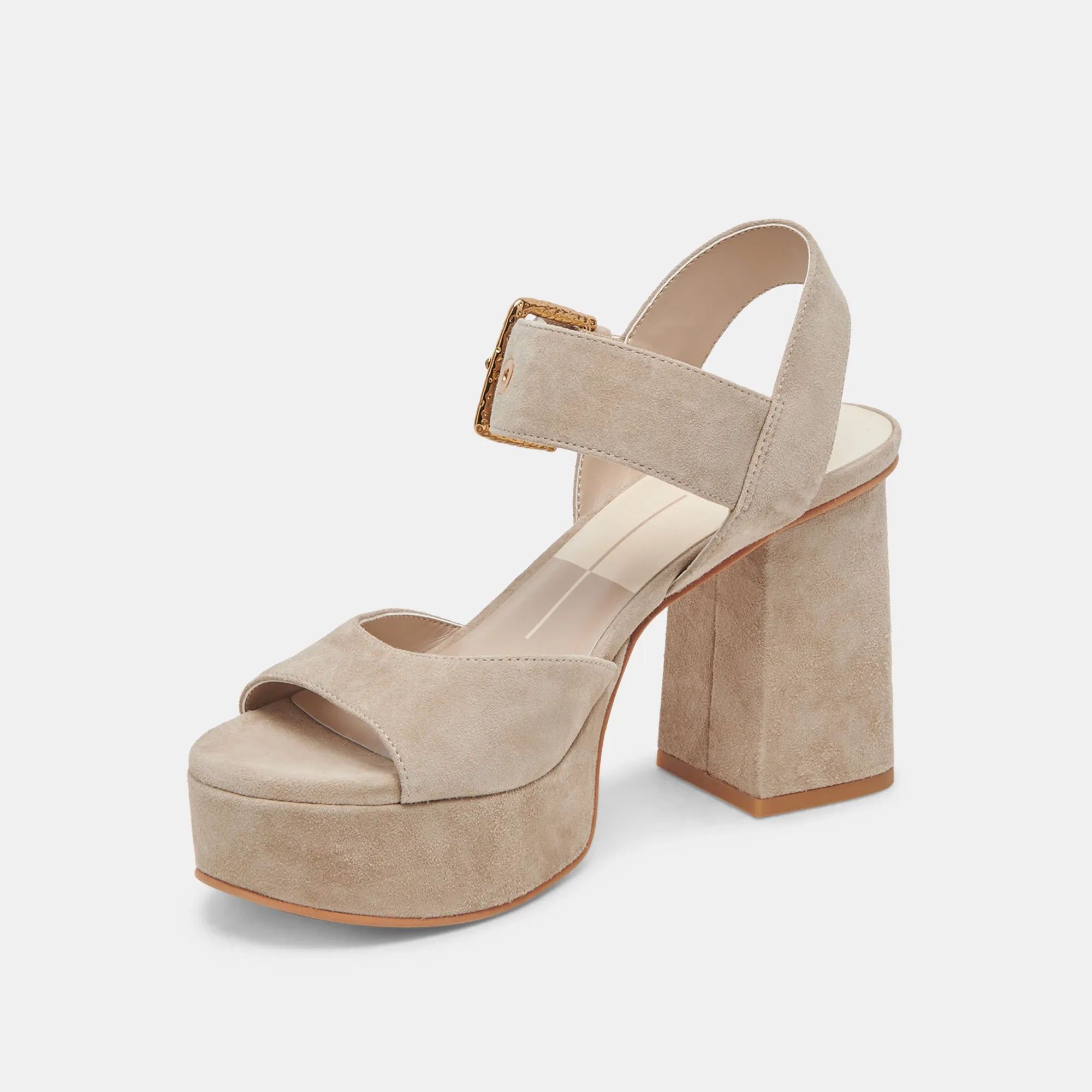 BOBBY HEELS ALMOND SUEDE