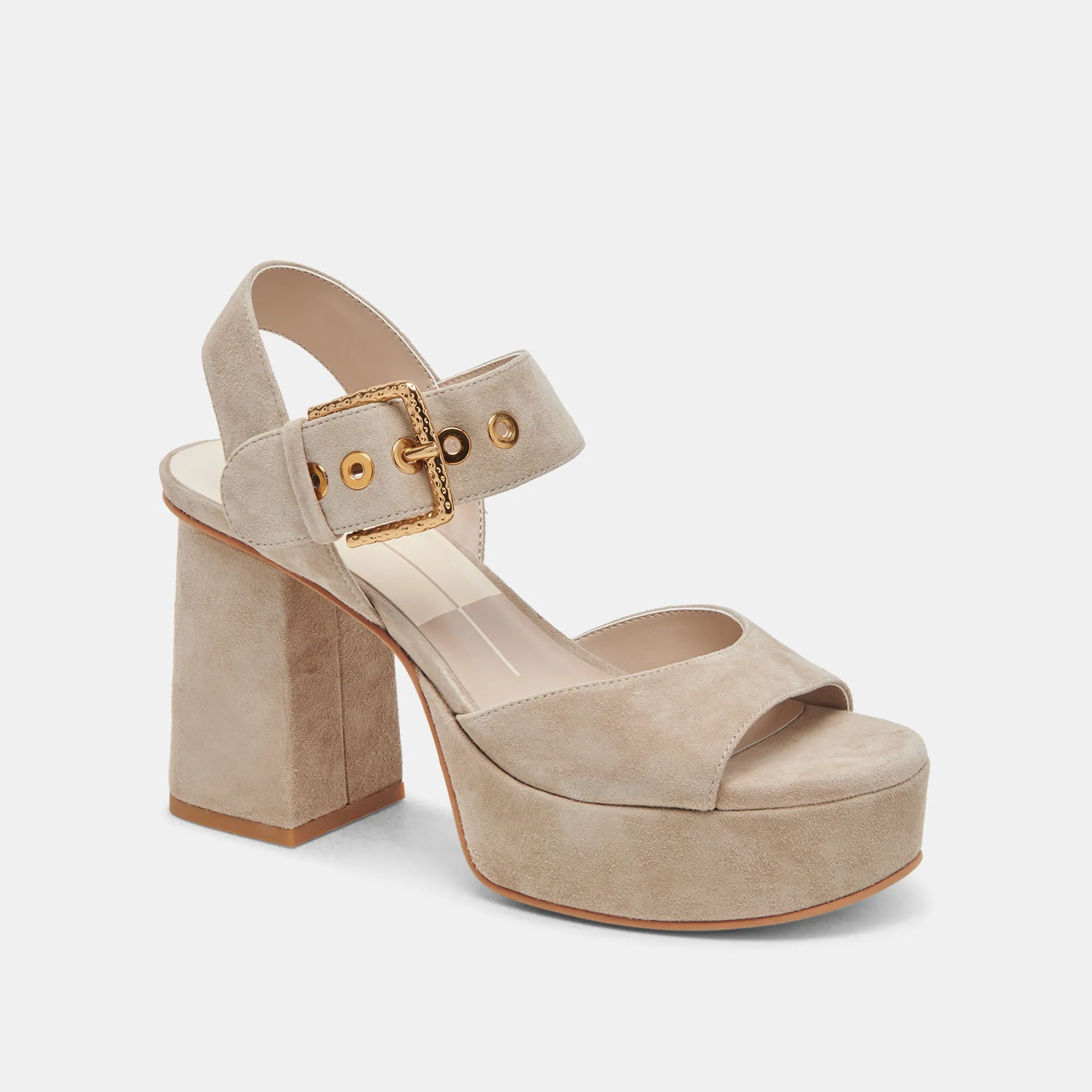 BOBBY HEELS ALMOND SUEDE