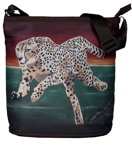 Cheetah Kitten Cross Body Bag - Twilight Run