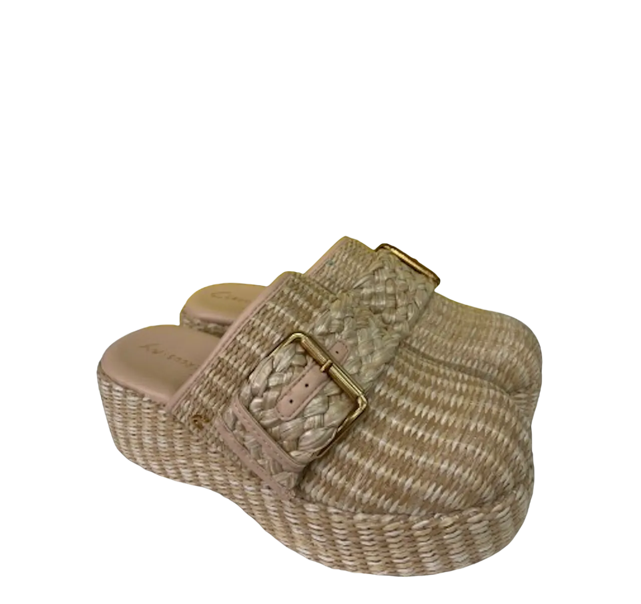 Circus New York Nude Raffia Woven Clogs UK 4 EU 37 👠