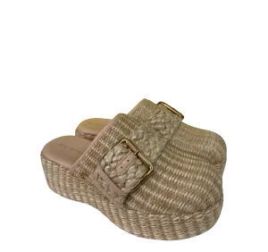 Circus New York Nude Raffia Woven Clogs UK 4 EU 37 👠