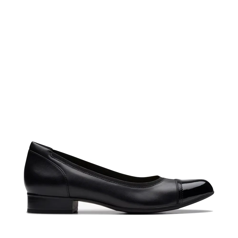 Clarks Women's Krystine May Leather Pump in Black