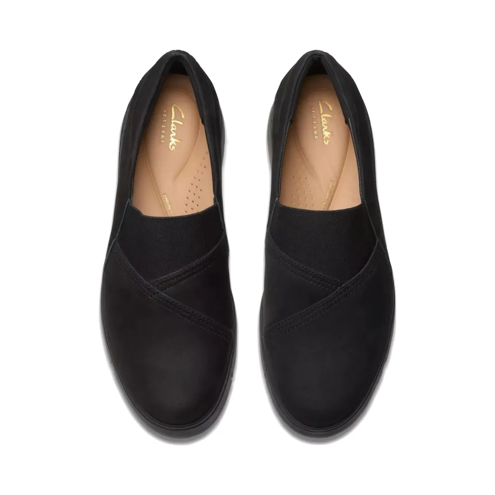 Clarks Women's Loriini West Slip On in Black