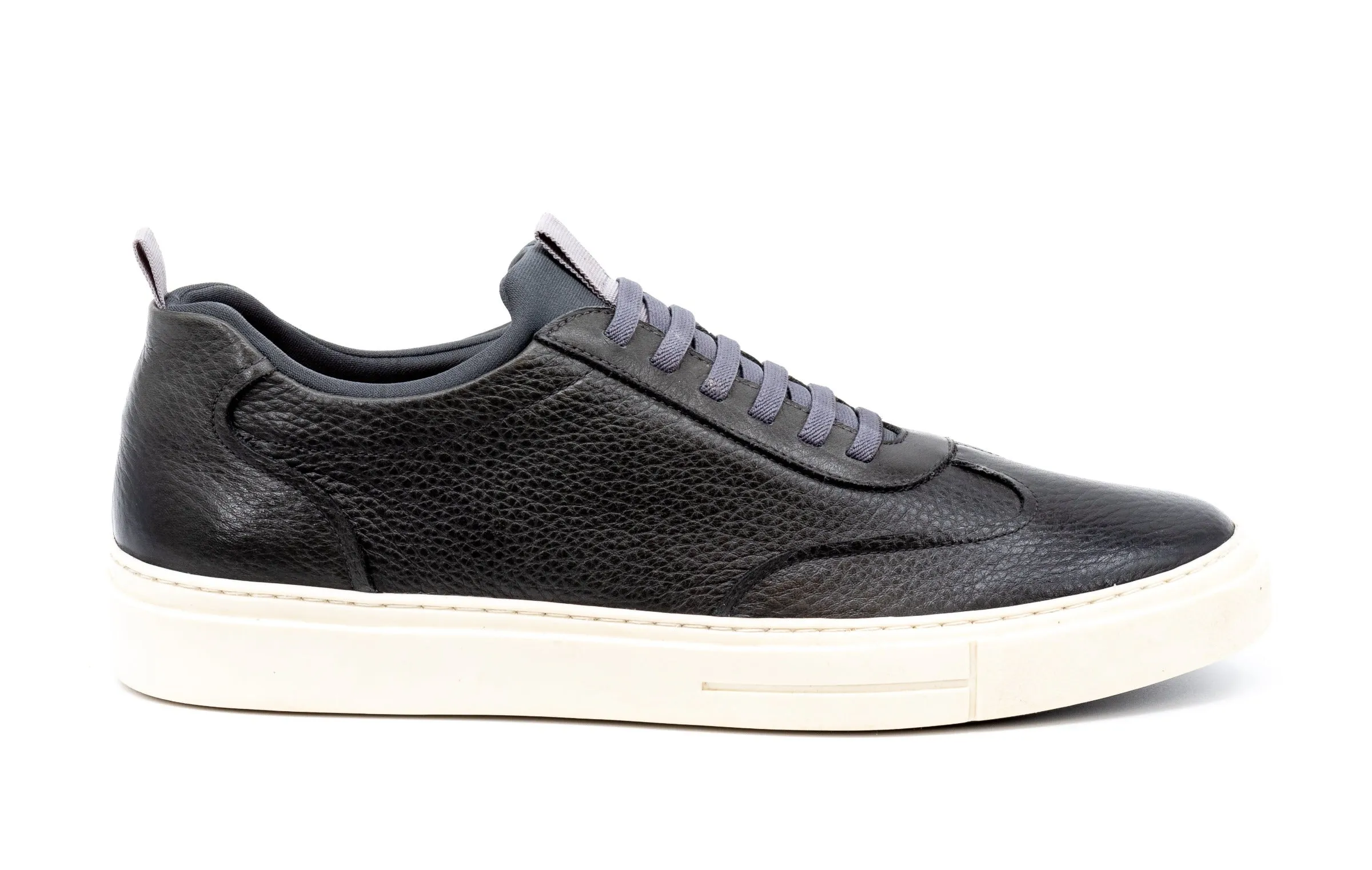 David Pebble Grain Sneakers - Graphite