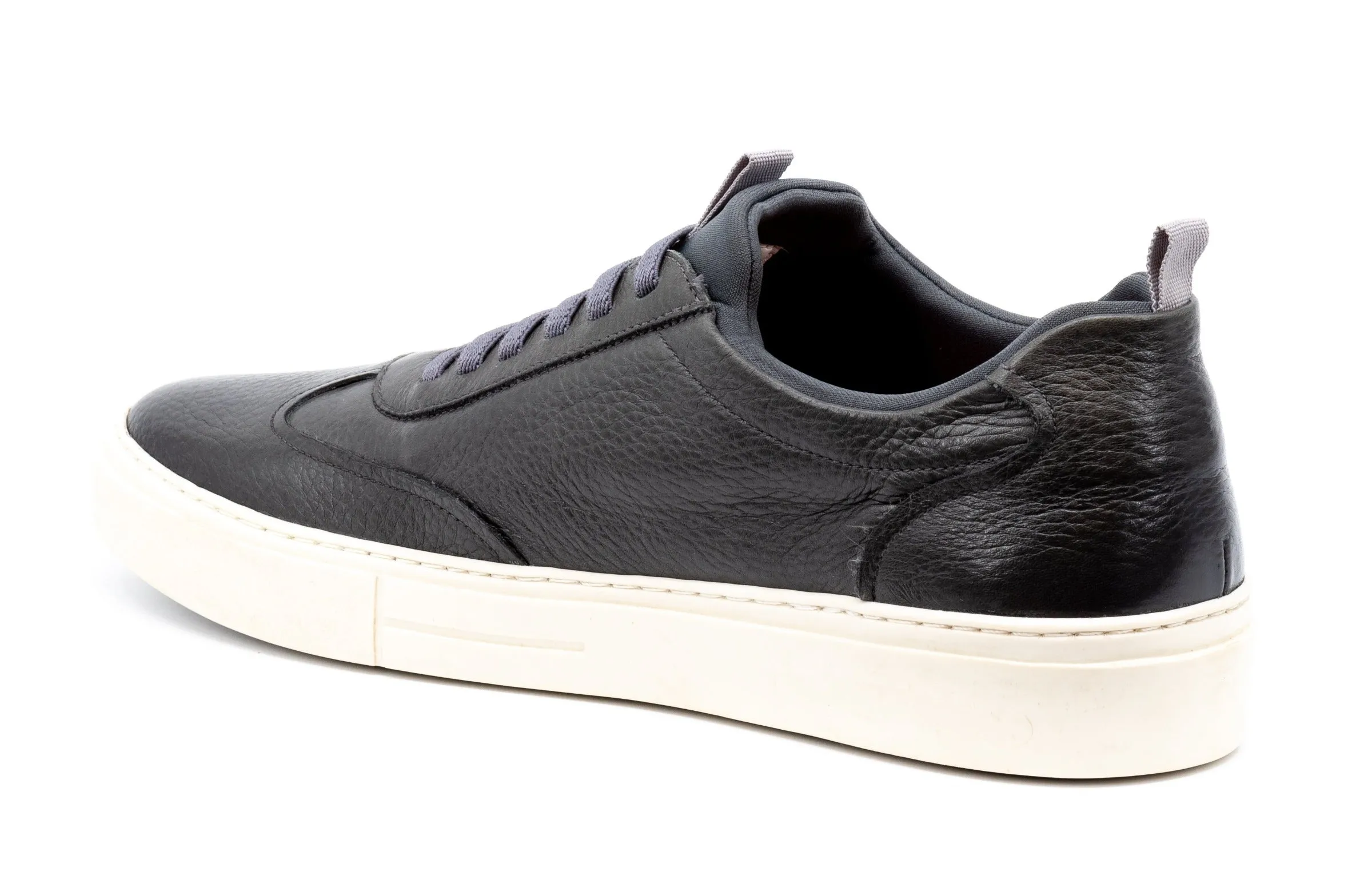 David Pebble Grain Sneakers - Graphite