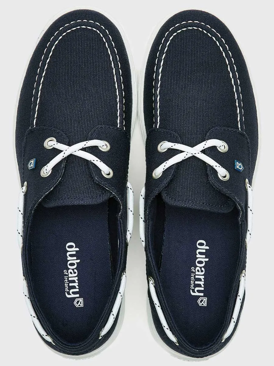 DUBARRY Biarritz Canvas Deck Shoe - Women's - Navy