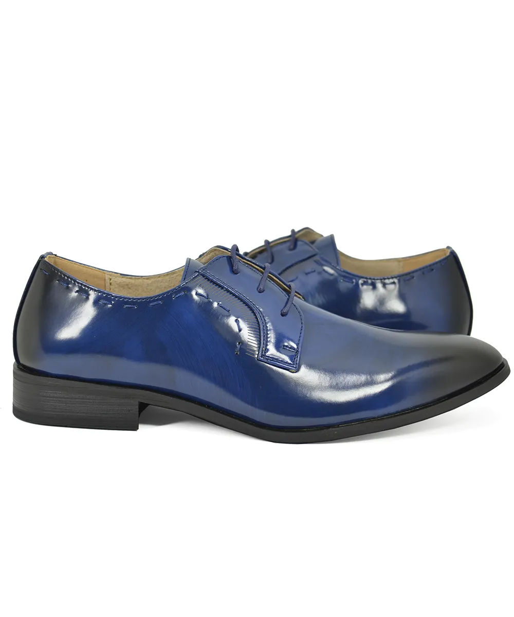 Formal Royal Blue Tuxedo Shoes