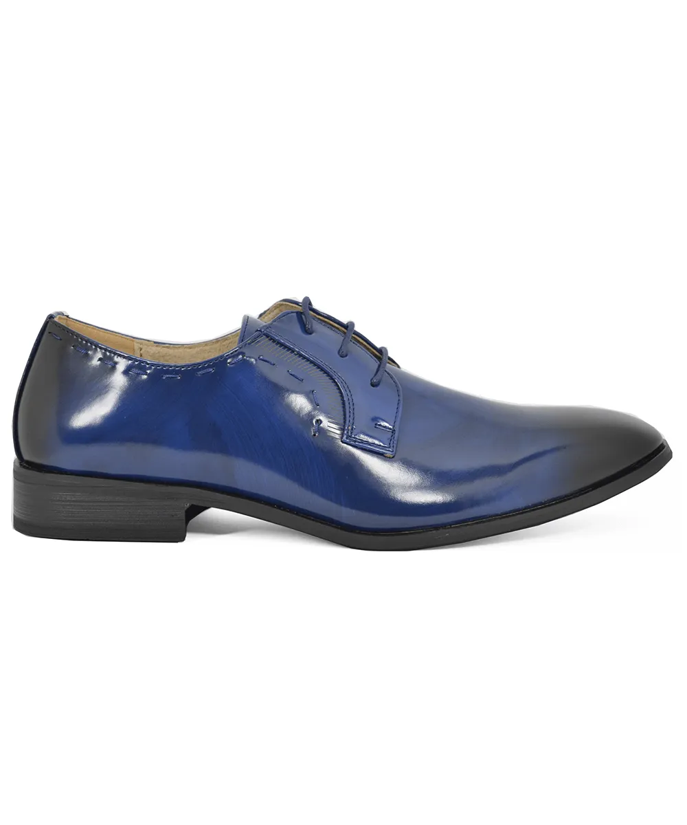 Formal Royal Blue Tuxedo Shoes