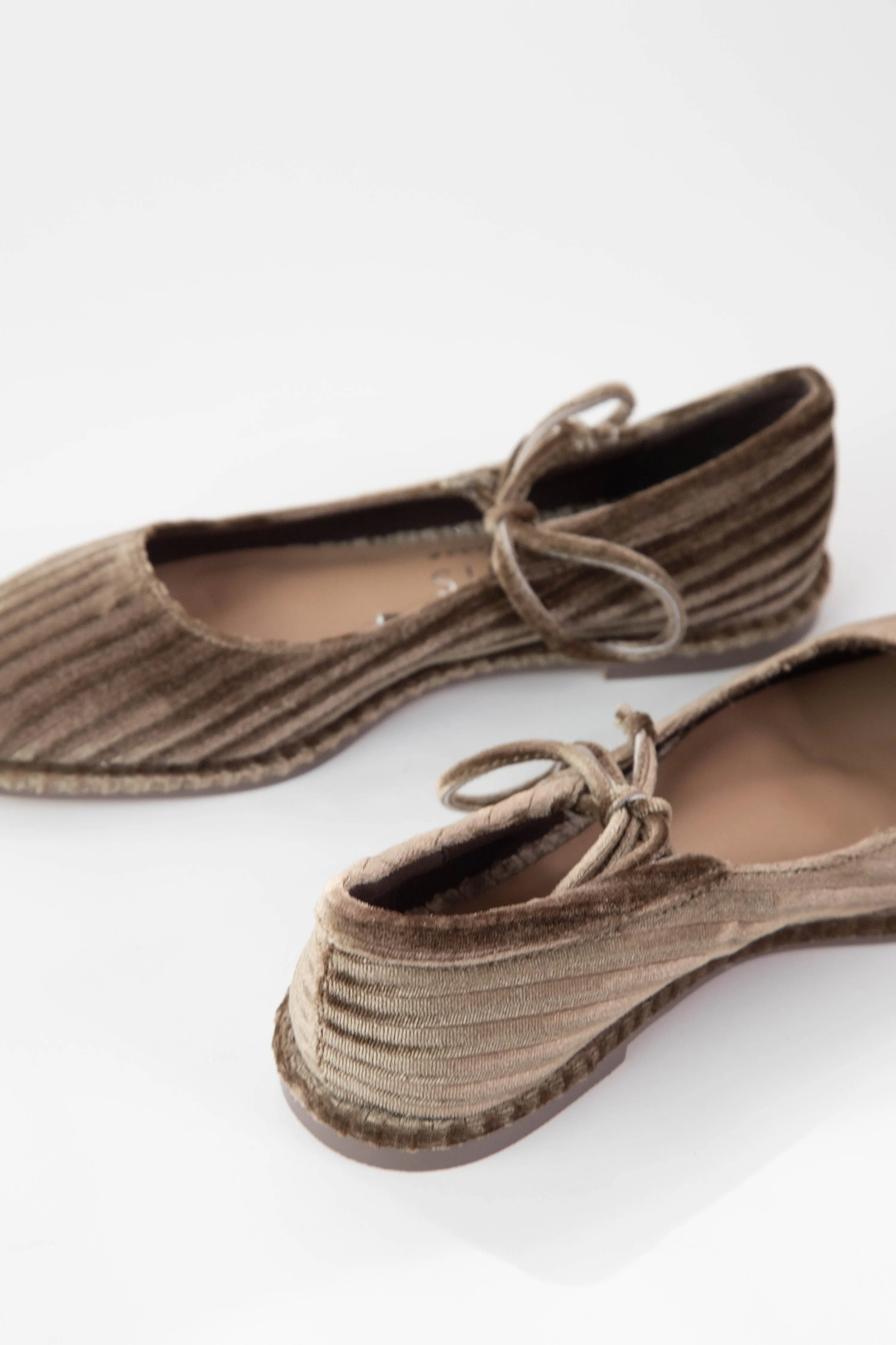 Gerry Ballet Flat, Brown Velvet | Coconuts by Matisse