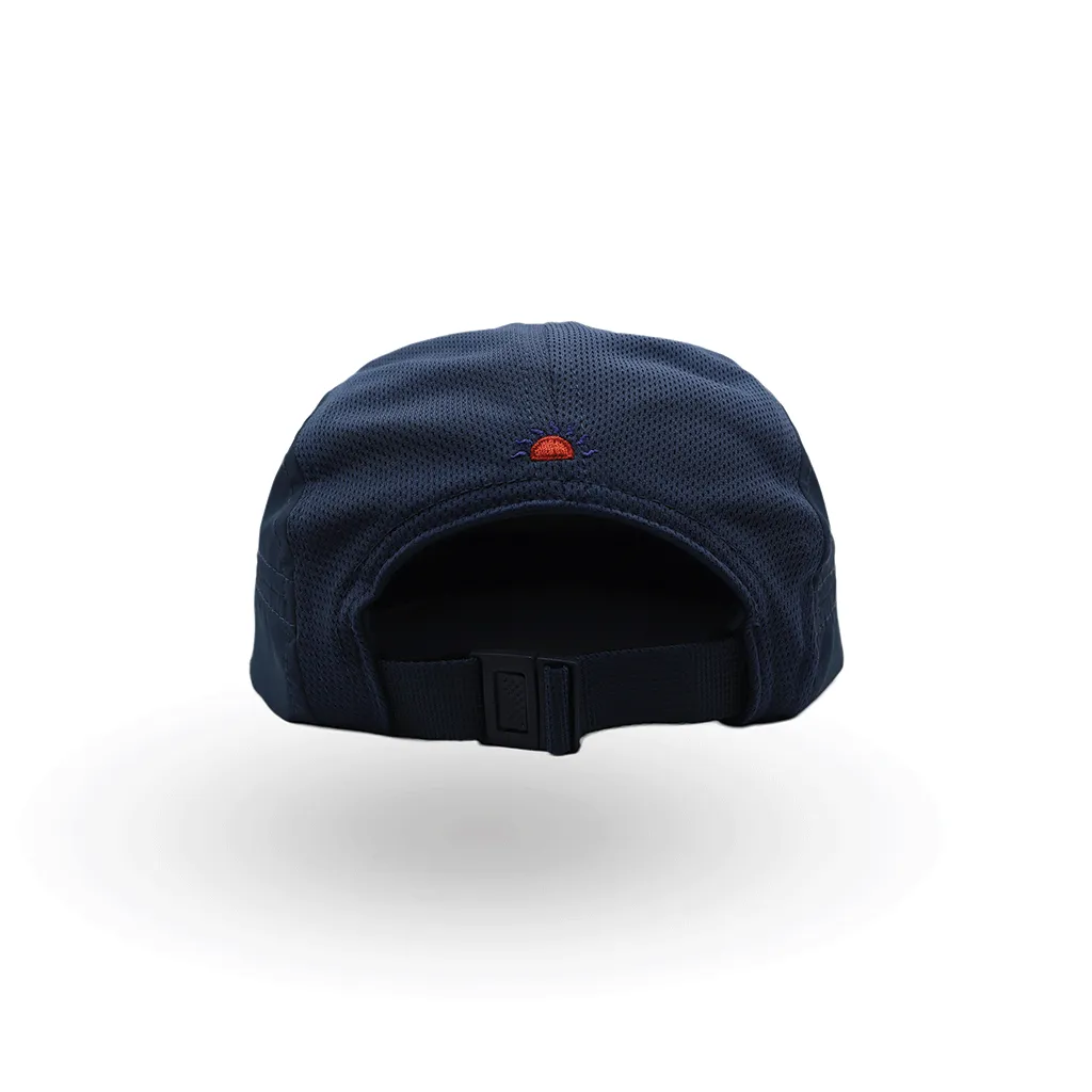 Helios Headwear Ultralight 7 Panel Soft Brim Cap - Navy