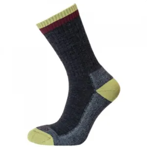 Horizon Premium Micro Crew Socks Men's - Anthracite/Burgundy