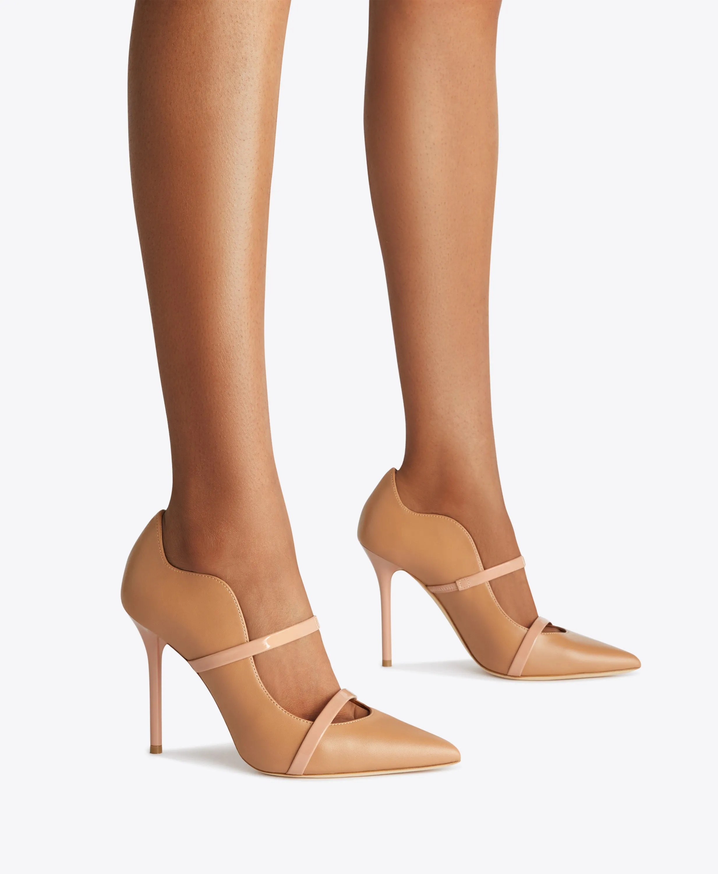 Maureen 100 Blush Leather Pumps