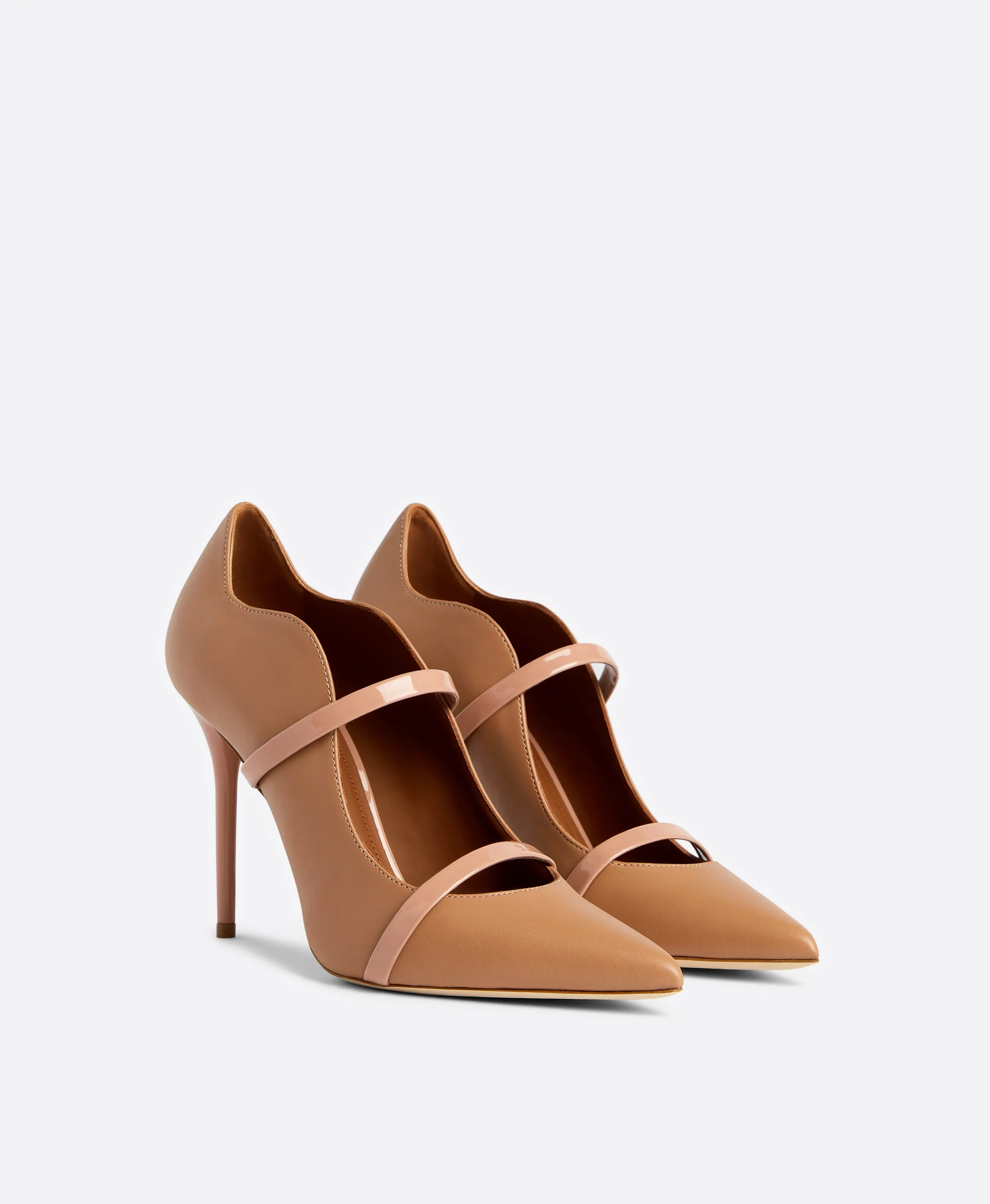 Maureen 100 Blush Leather Pumps