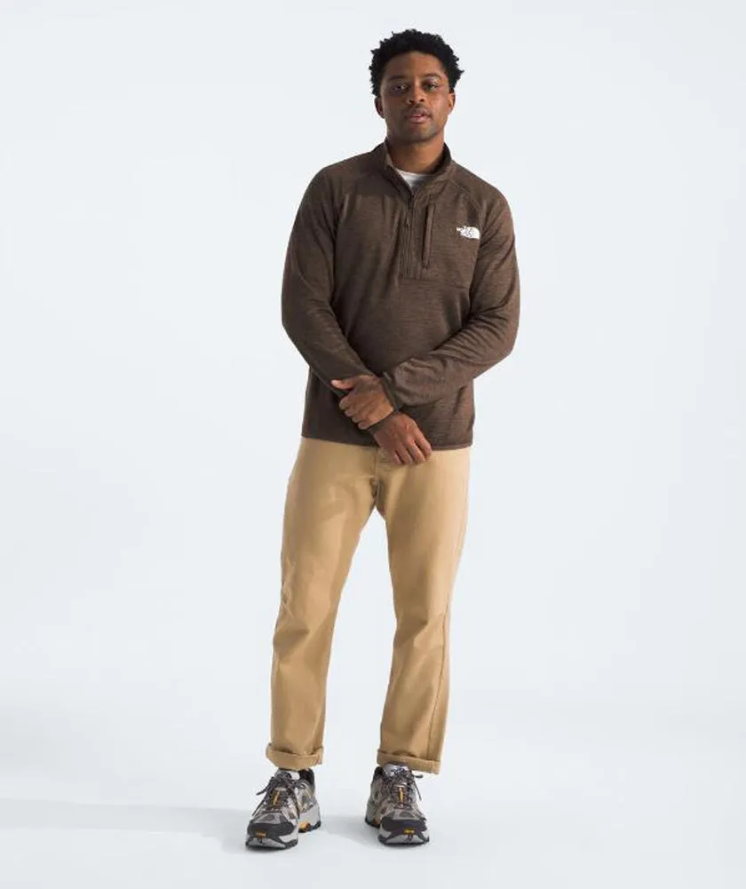 Men's Canyonlands 1/2 Zip Smokey Brown Heather by The North Face