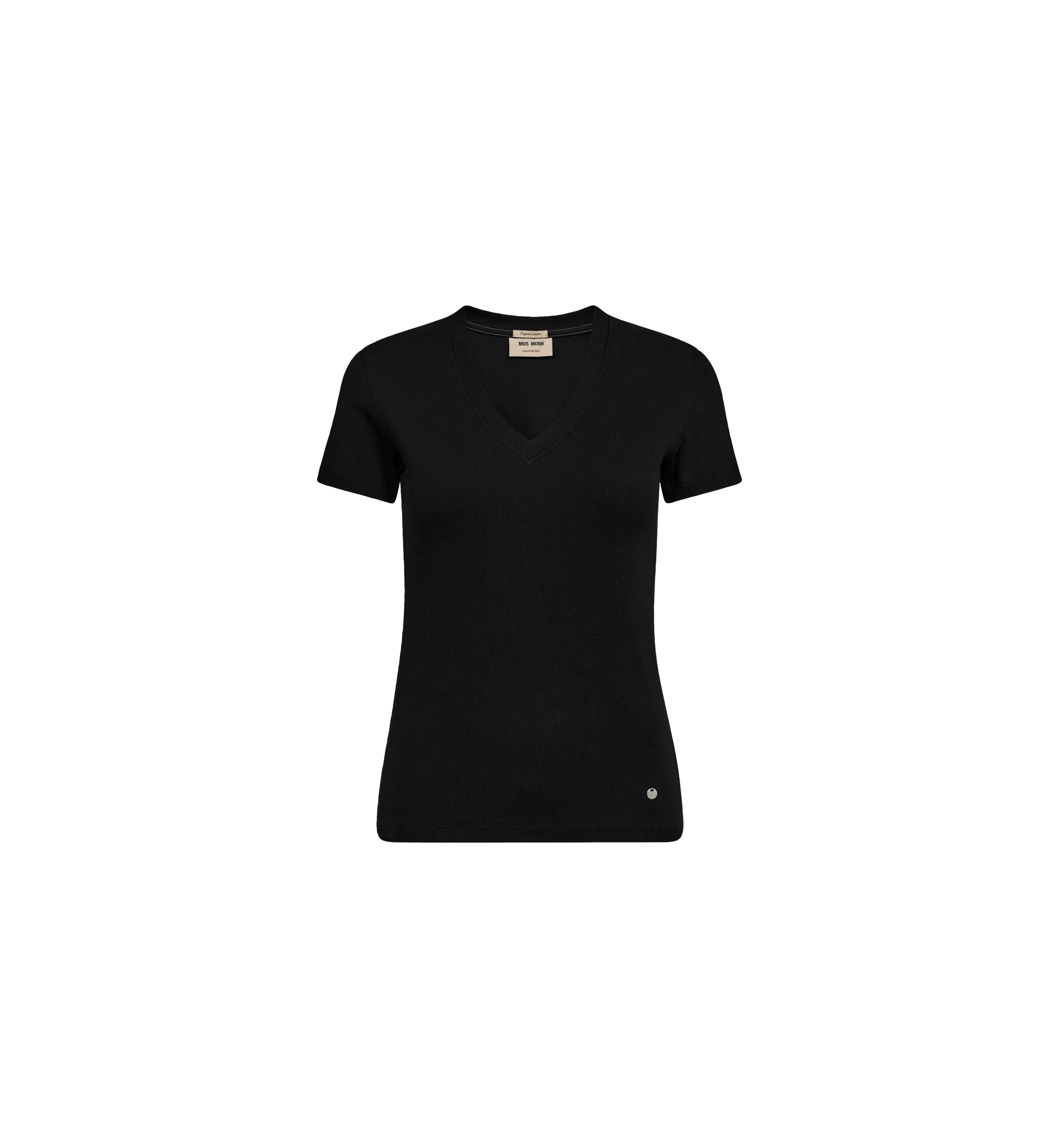 MMNicole V-SS Rib Tee