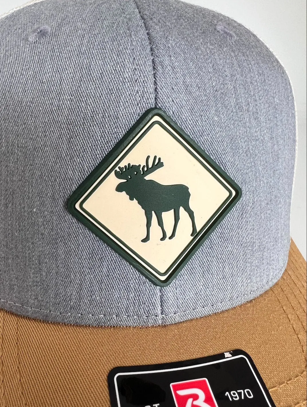 Moose PVC Patch Hat | Moose Hat | Christmas gift for mom | Outdoors Hat | Hat for Outdoors | Moose Patch Hat