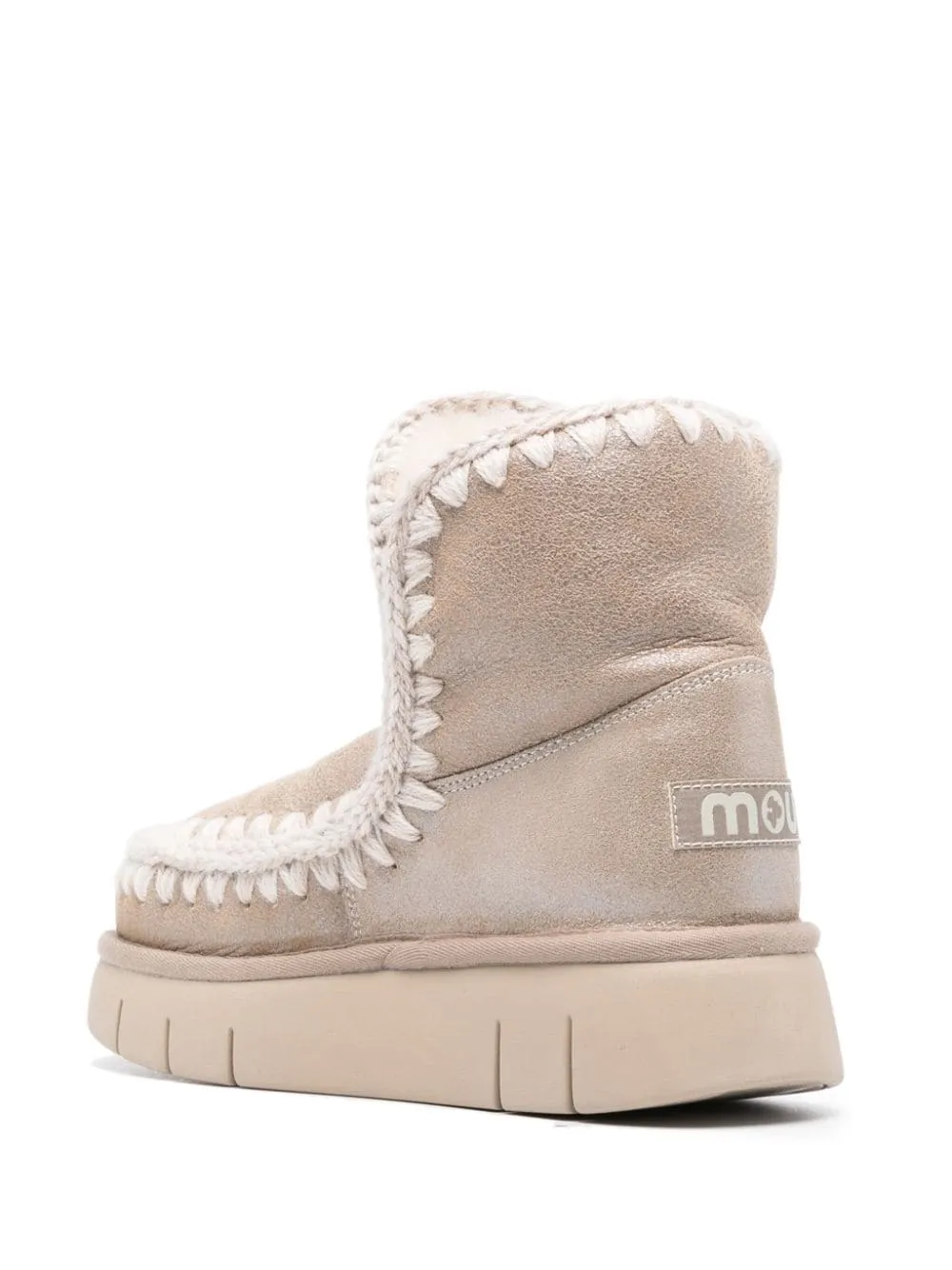 Sure! Here is an optimized version of the product title with modifiers:

Womens Stylish Mou Boots - Cozy Beige Winter Footwear