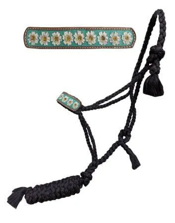 Mule Tape Halter with Flower Nose