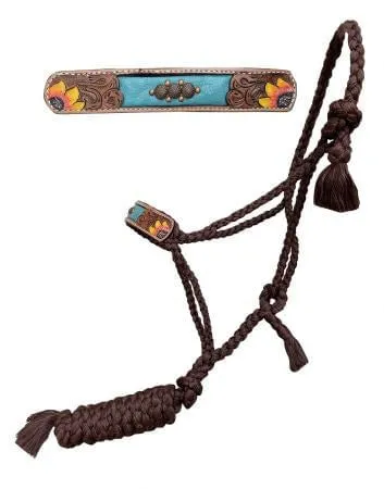 Mule Tape Halter with Flower Nose