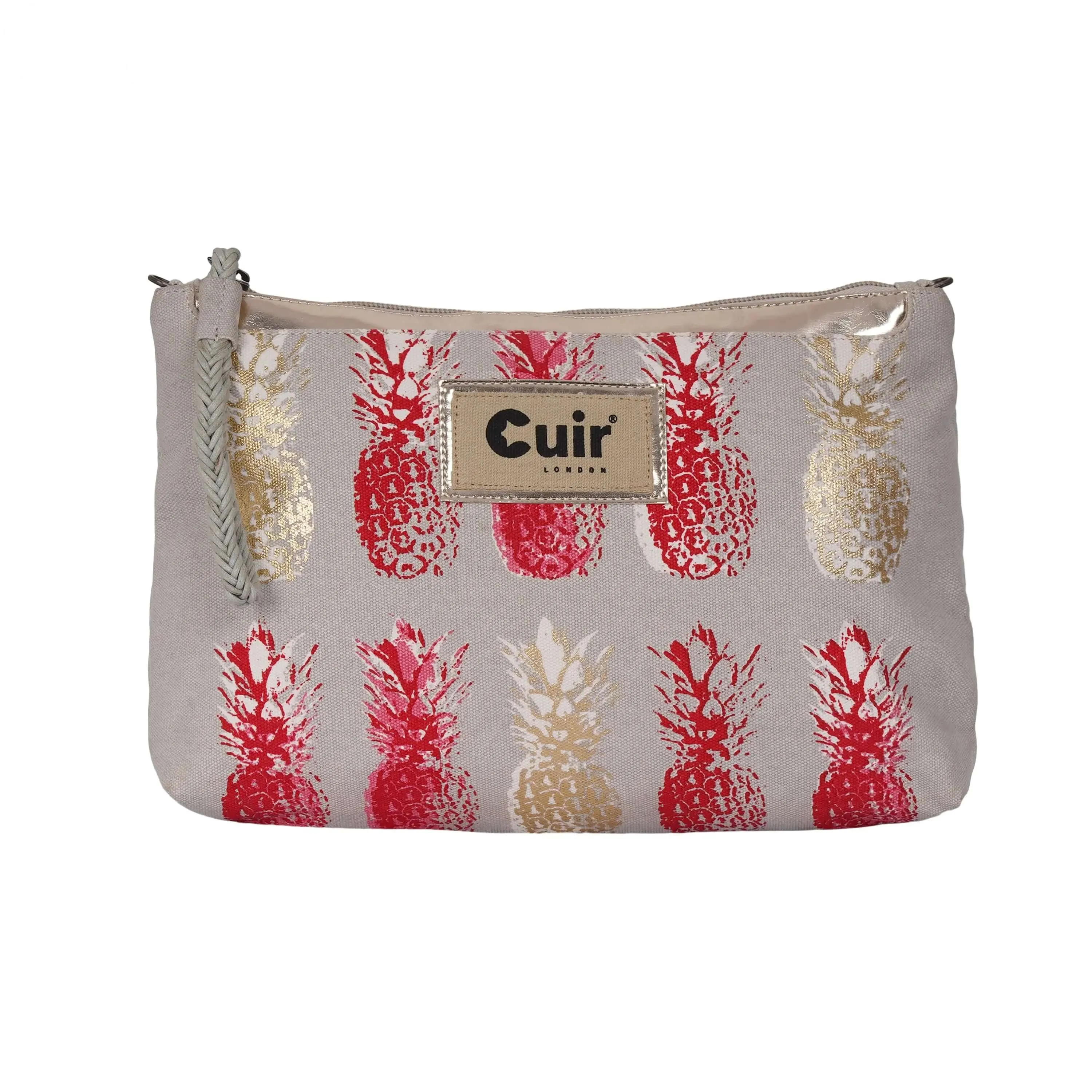 Pineapple Printed Clutch Bag | 100% Heavy Cotton Canvas