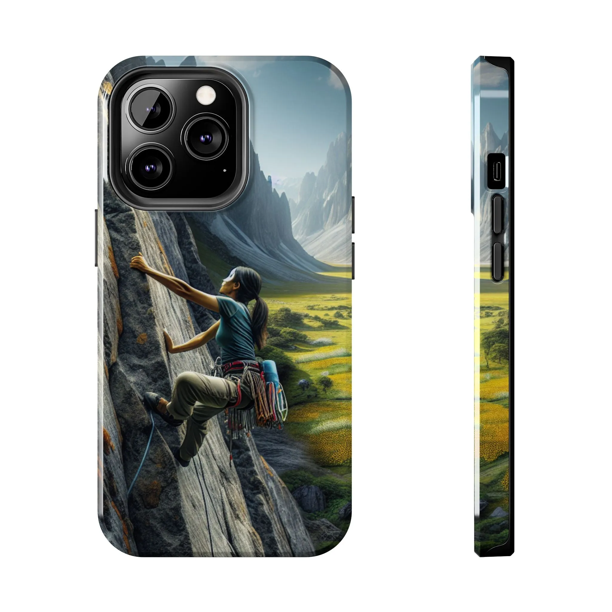 Rock Climbing Elation!  Tough Phone Cases