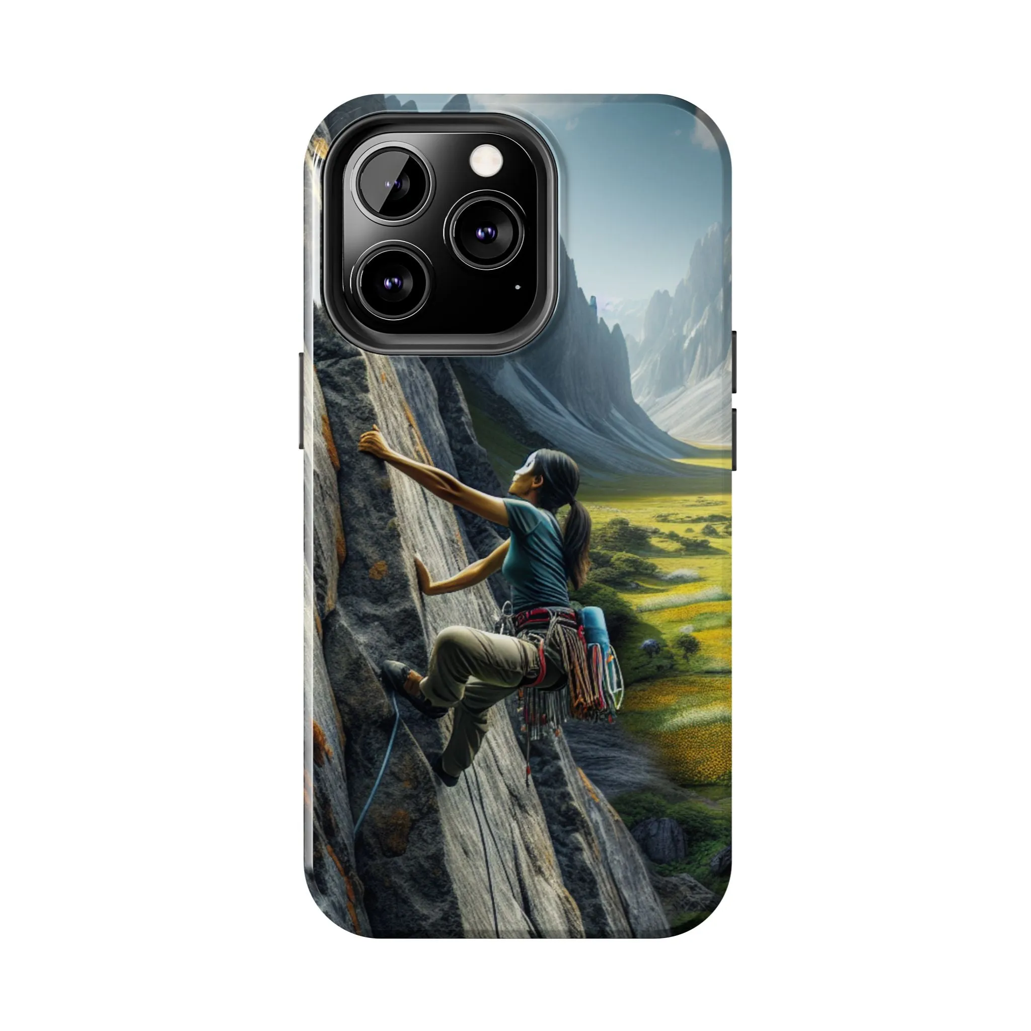 Rock Climbing Elation!  Tough Phone Cases