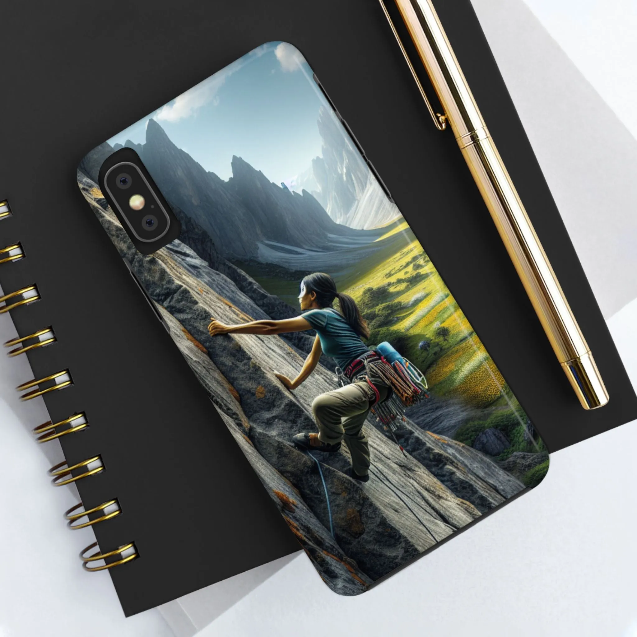 Rock Climbing Elation!  Tough Phone Cases