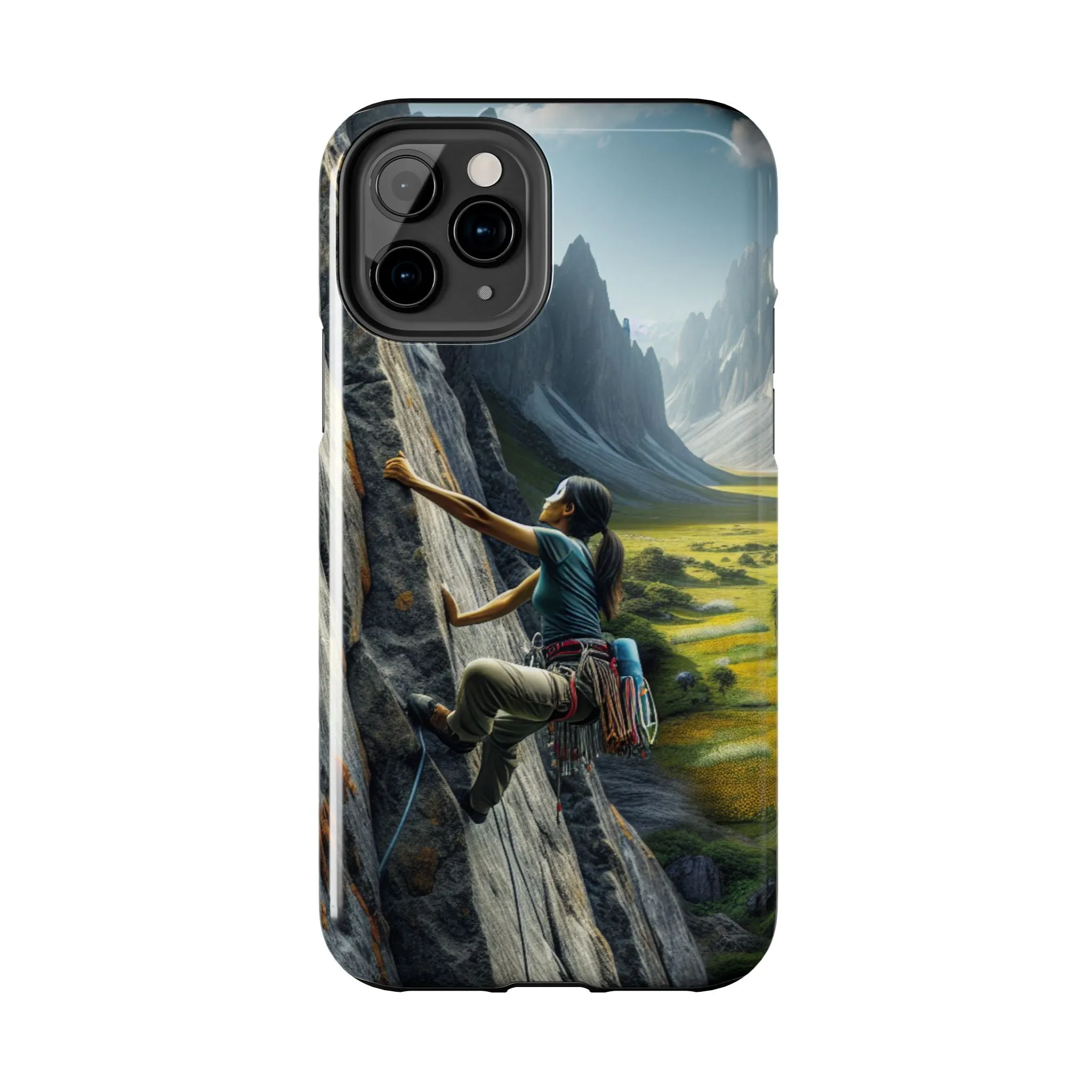 Rock Climbing Elation!  Tough Phone Cases