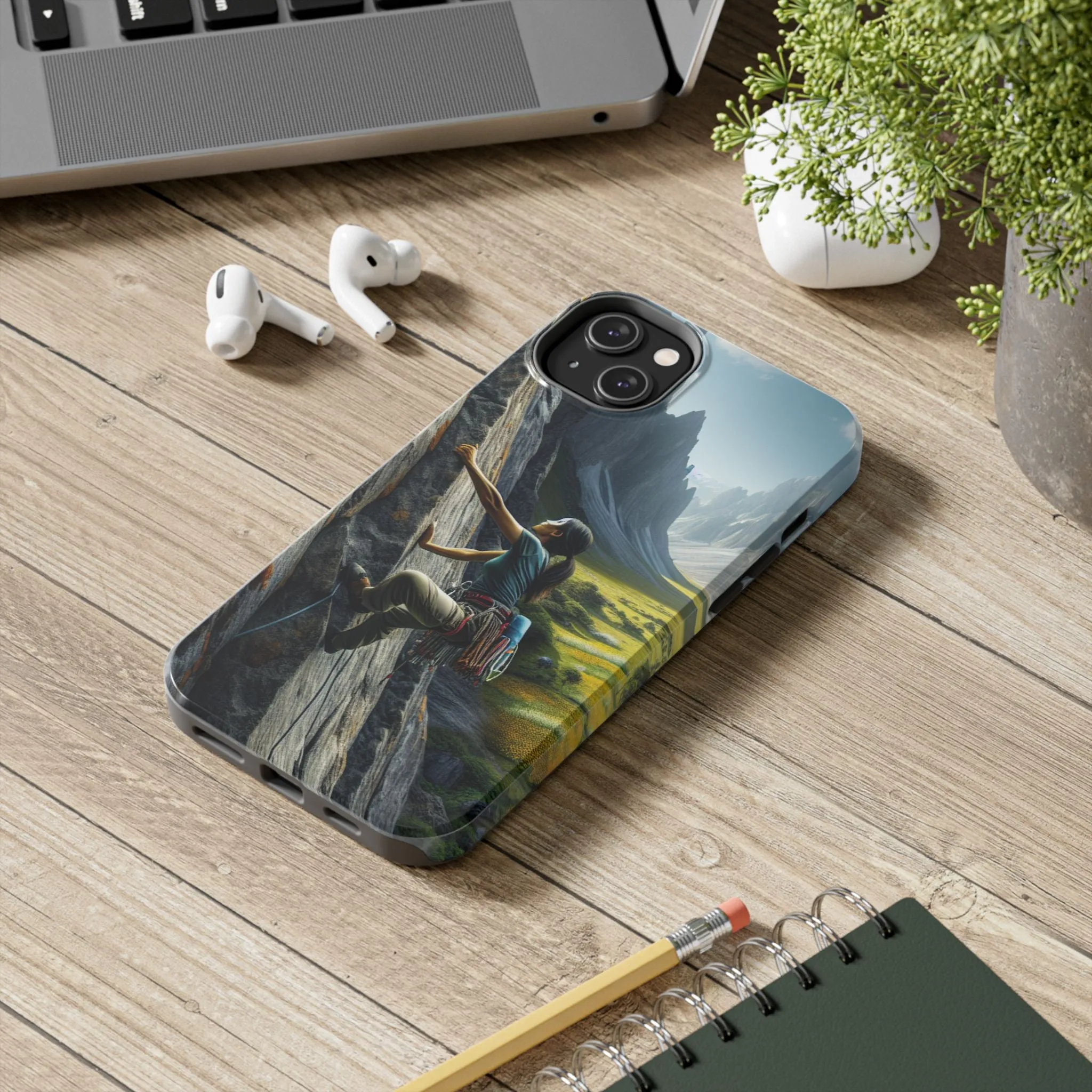 Rock Climbing Elation!  Tough Phone Cases