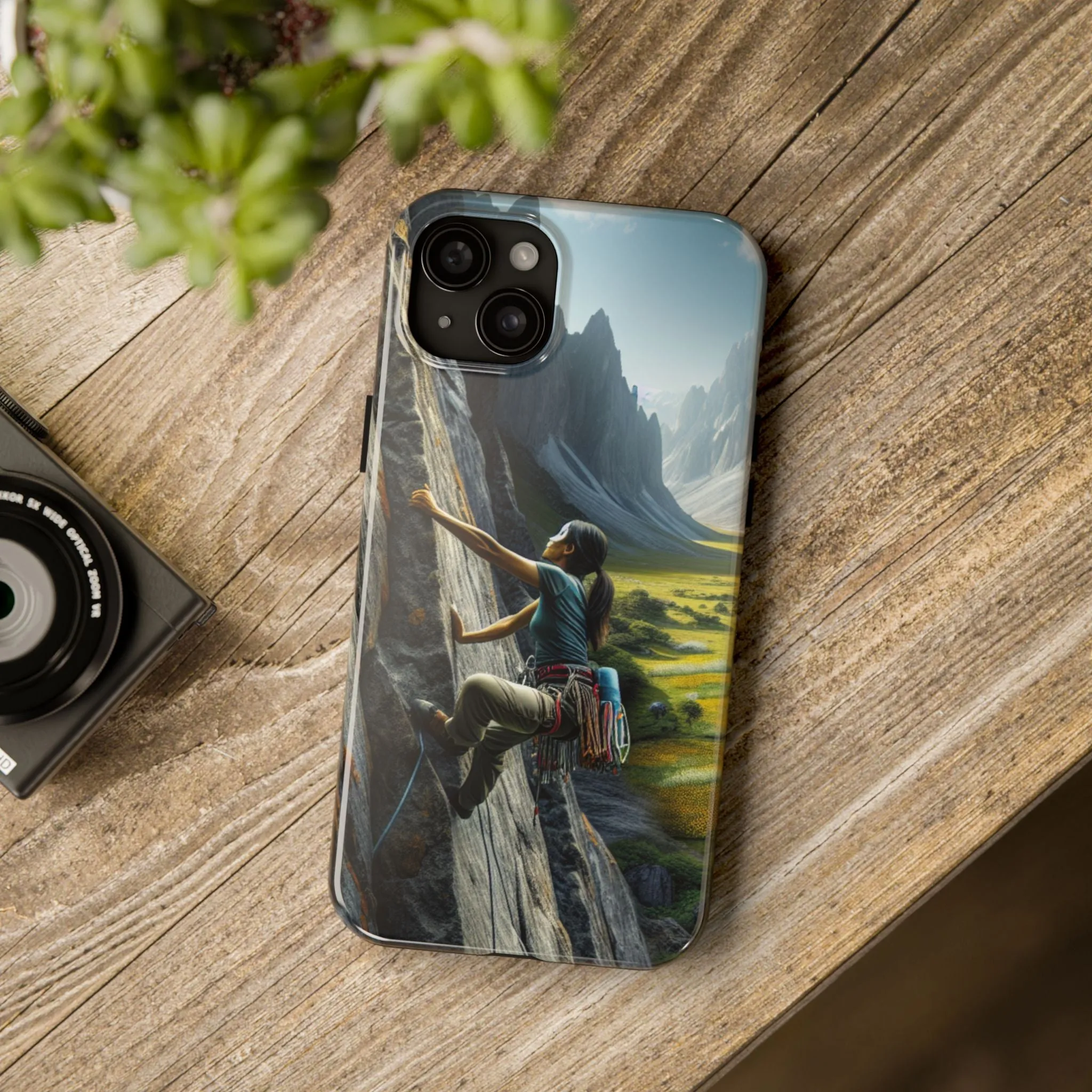 Rock Climbing Elation!  Tough Phone Cases