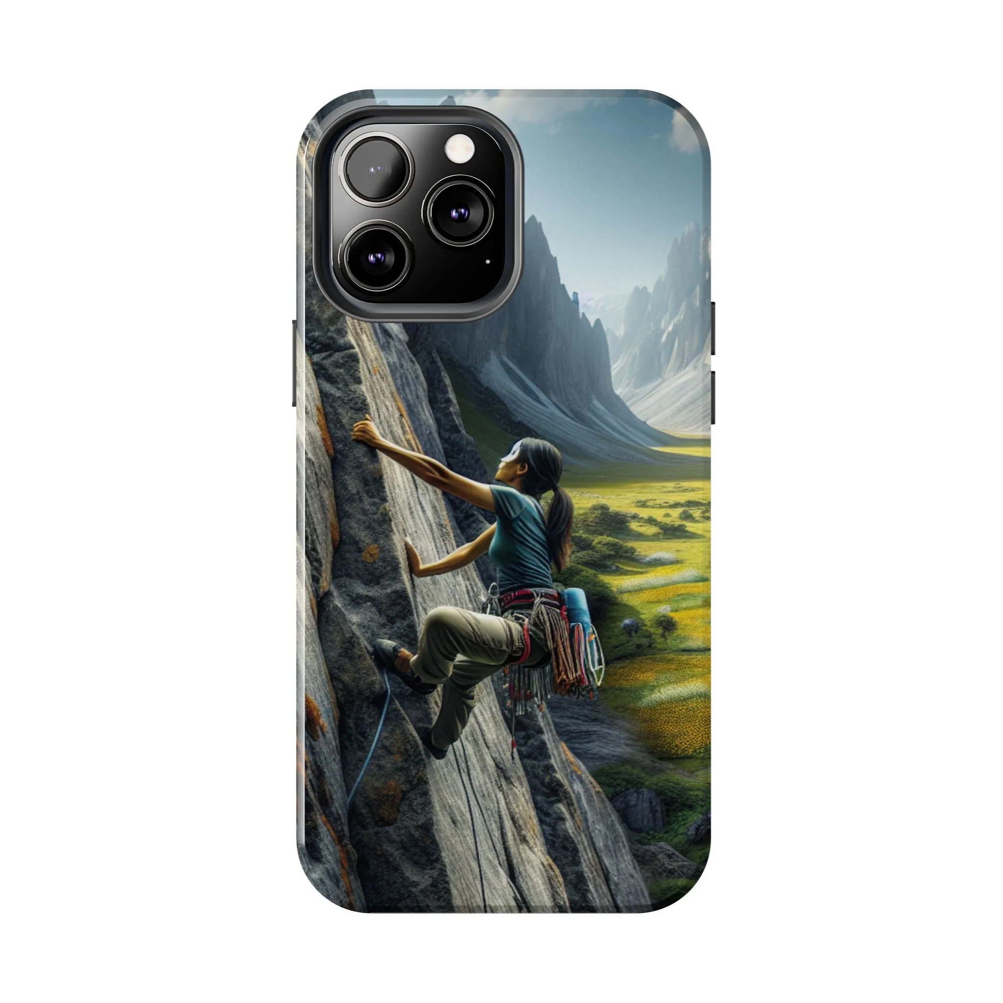 Rock Climbing Elation!  Tough Phone Cases