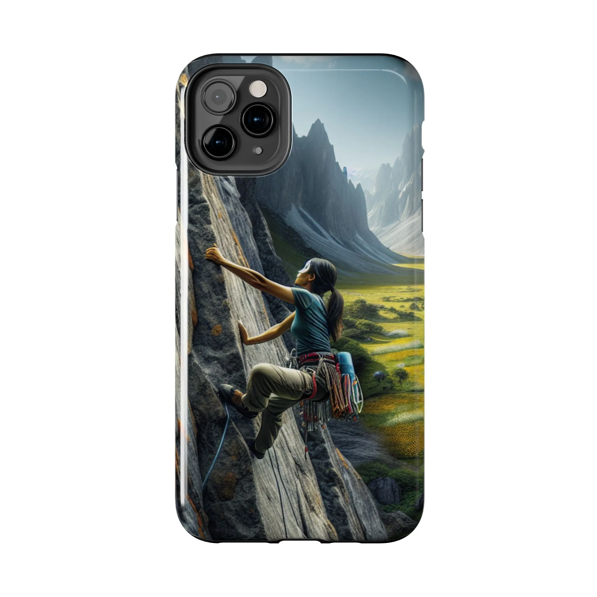 Rock Climbing Elation!  Tough Phone Cases