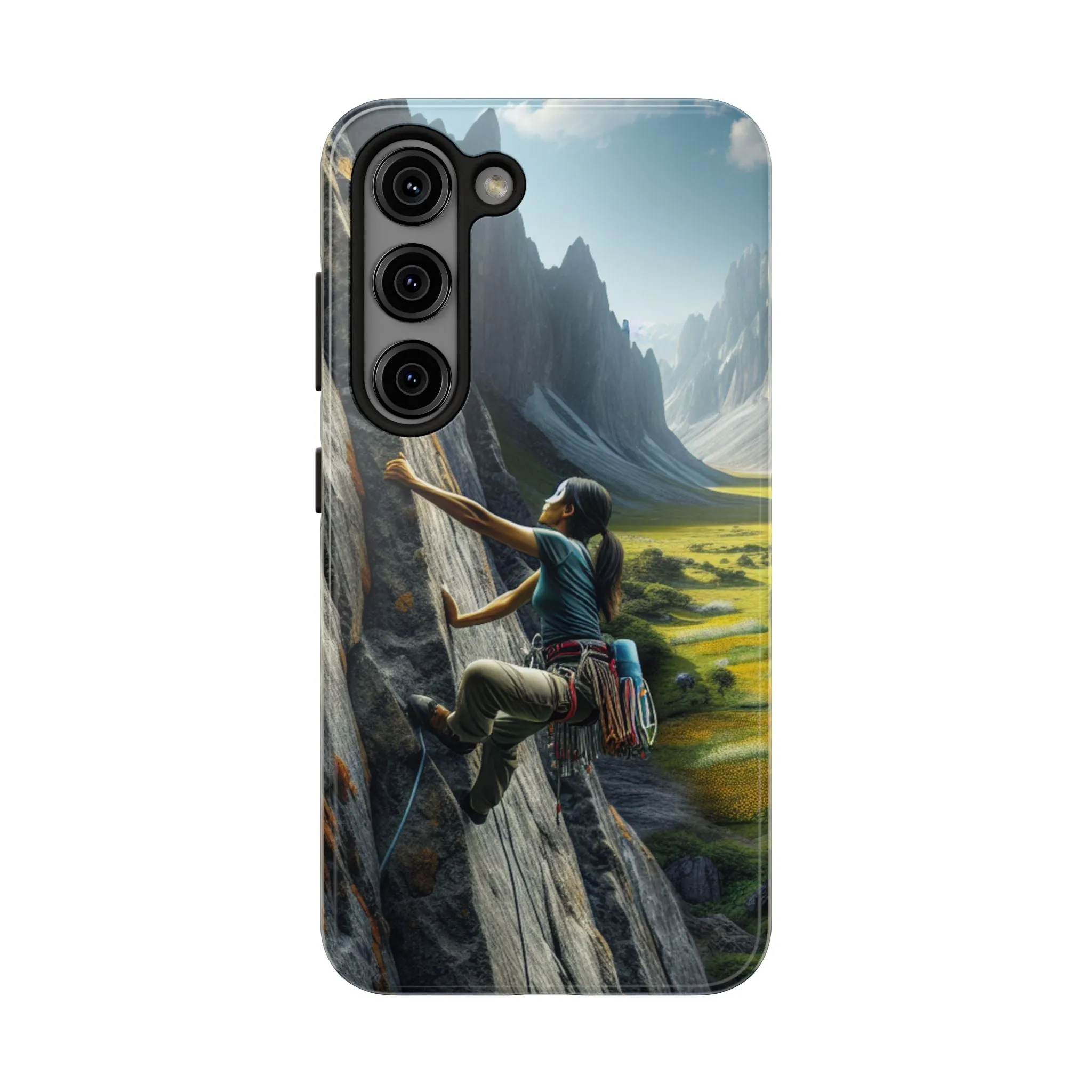 Rock Climbing Elation!  Tough Phone Cases