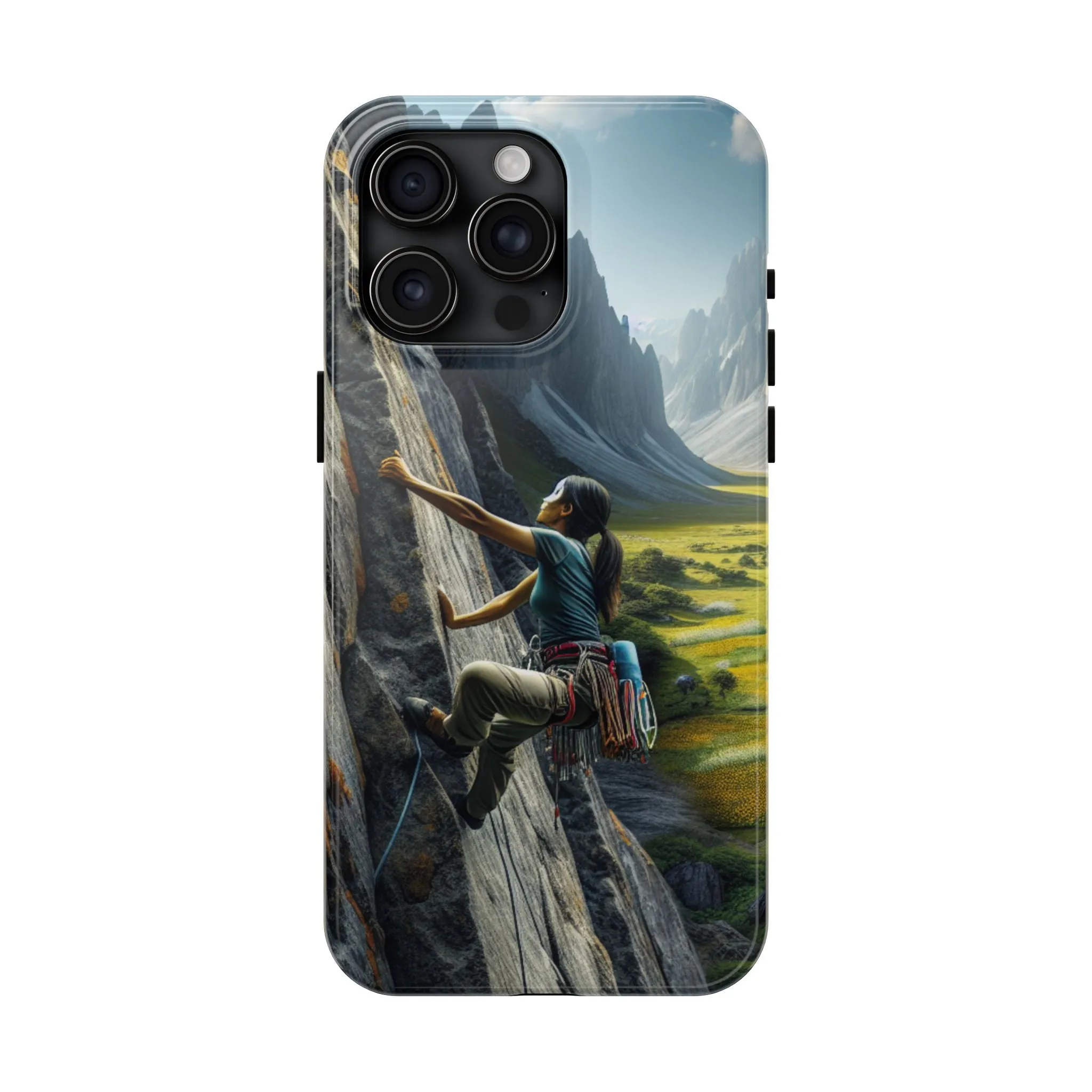 Rock Climbing Elation!  Tough Phone Cases