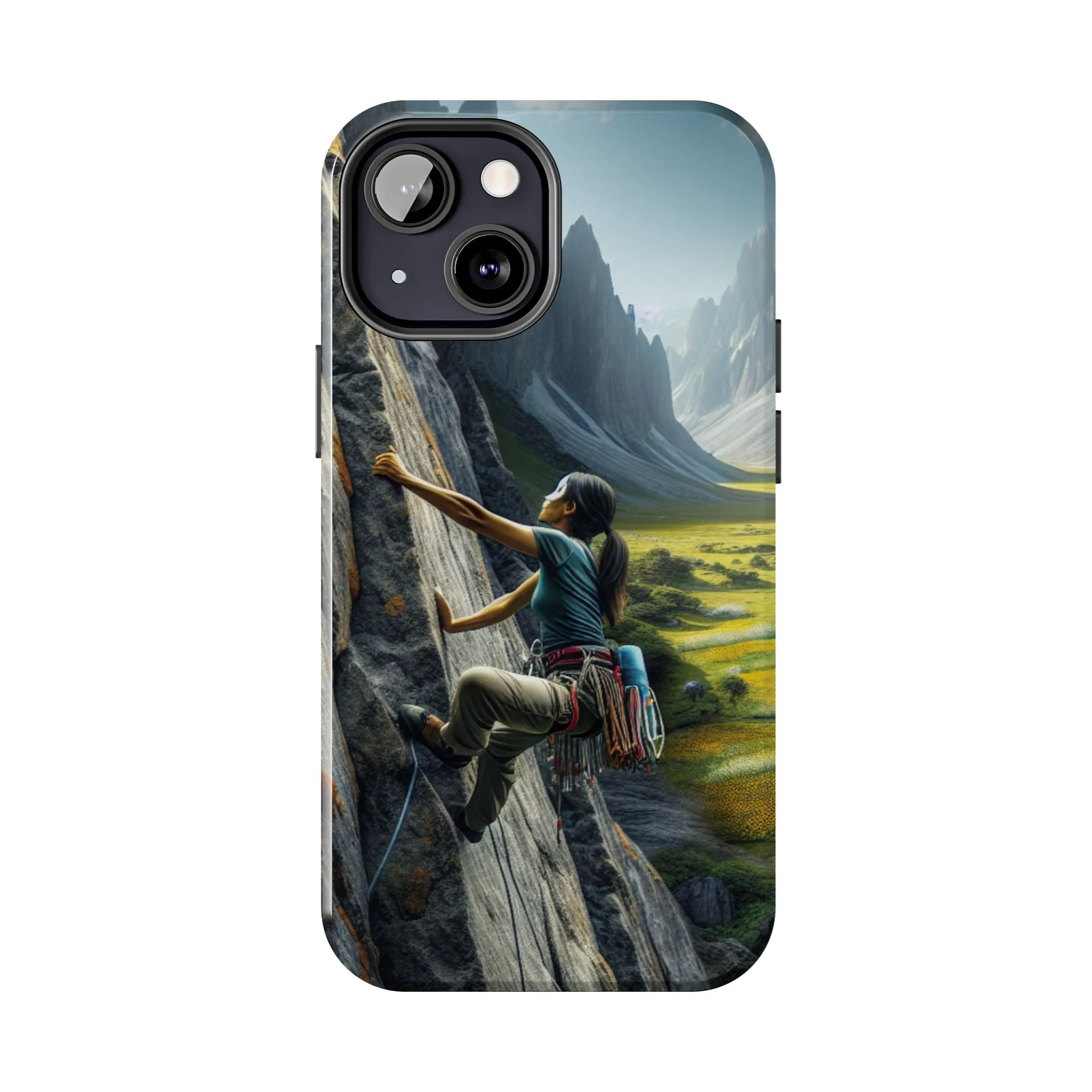 Rock Climbing Elation!  Tough Phone Cases