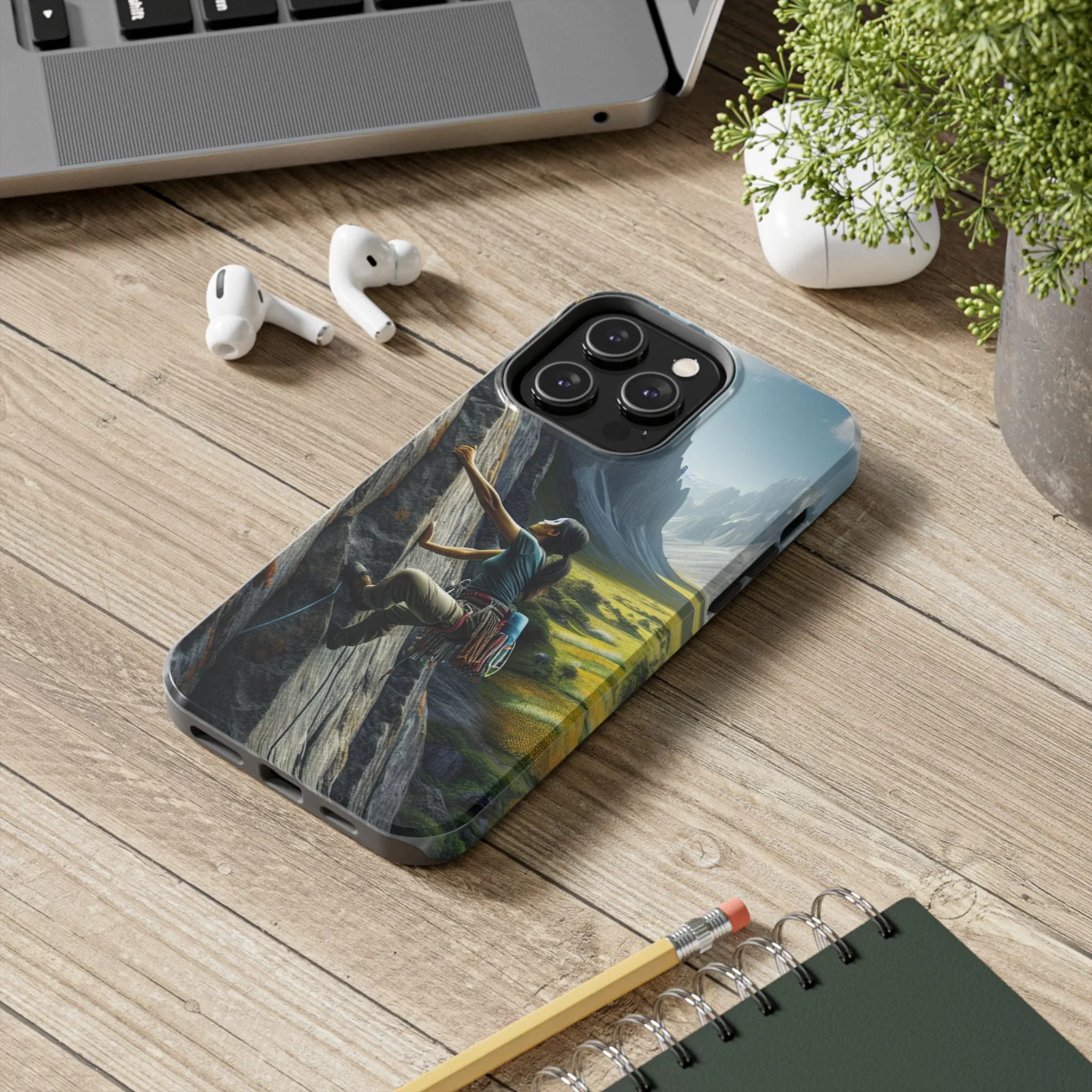 Rock Climbing Elation!  Tough Phone Cases