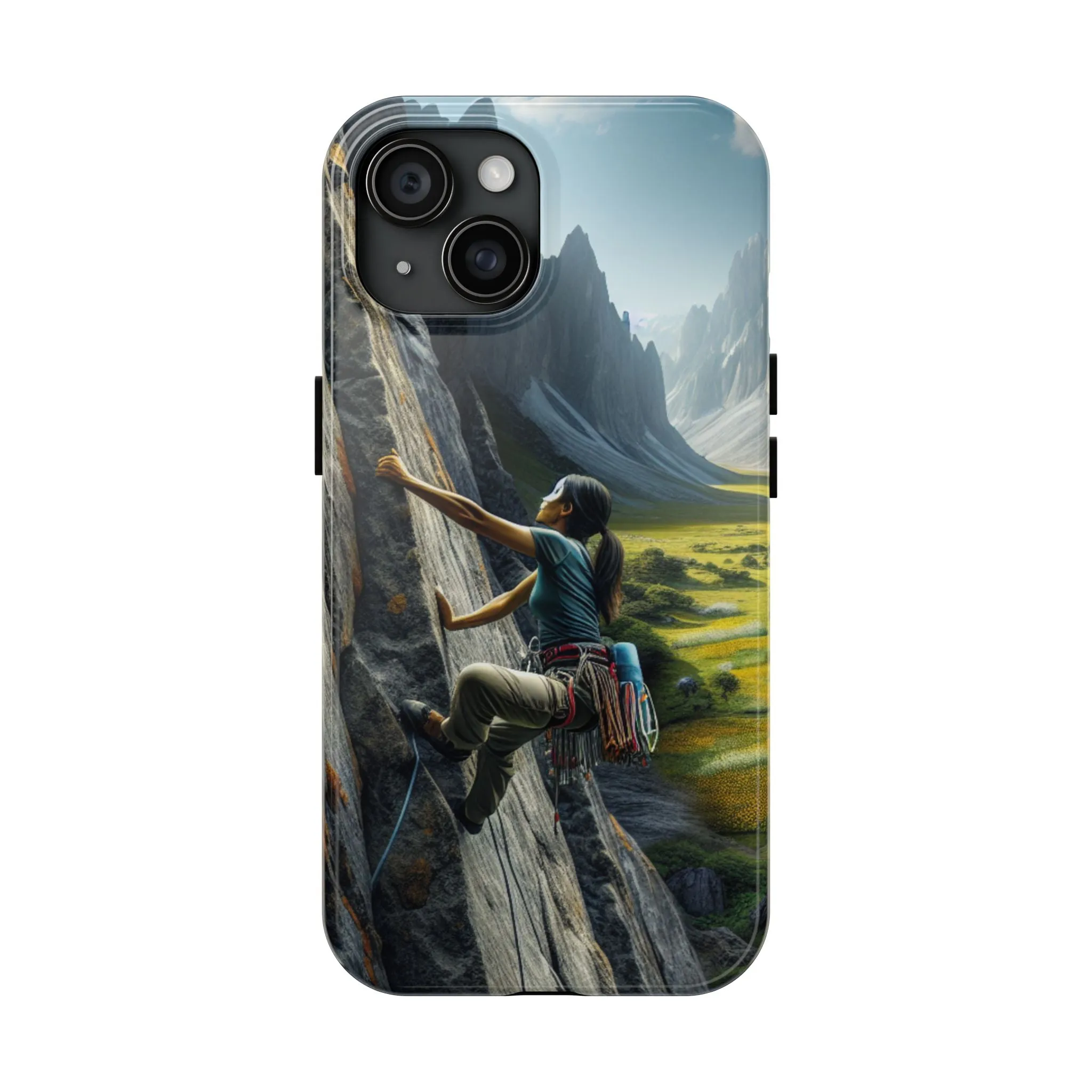 Rock Climbing Elation!  Tough Phone Cases