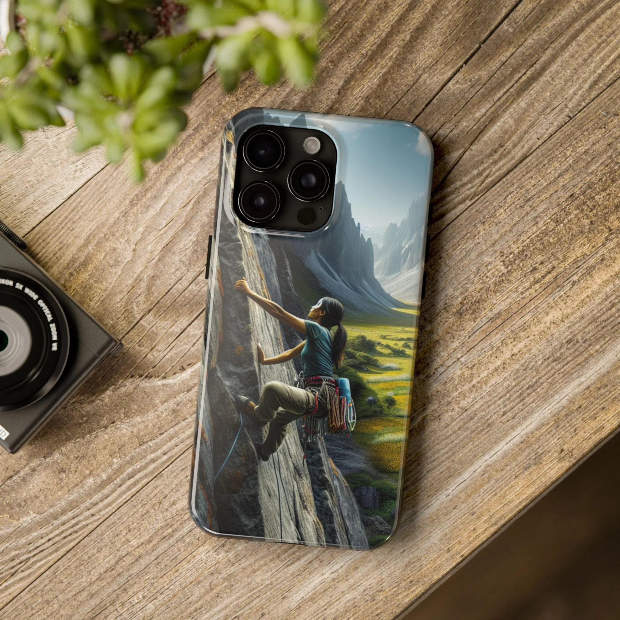 Rock Climbing Elation!  Tough Phone Cases