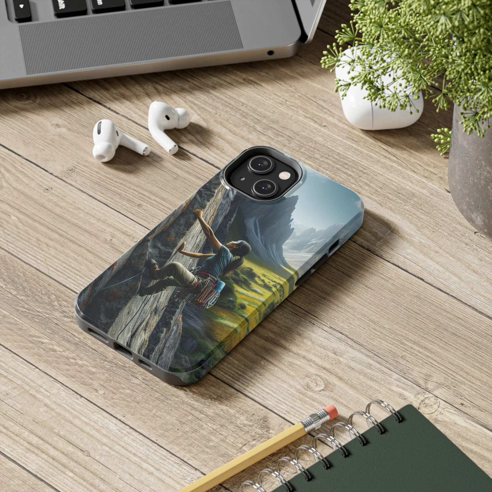 Rock Climbing Elation!  Tough Phone Cases