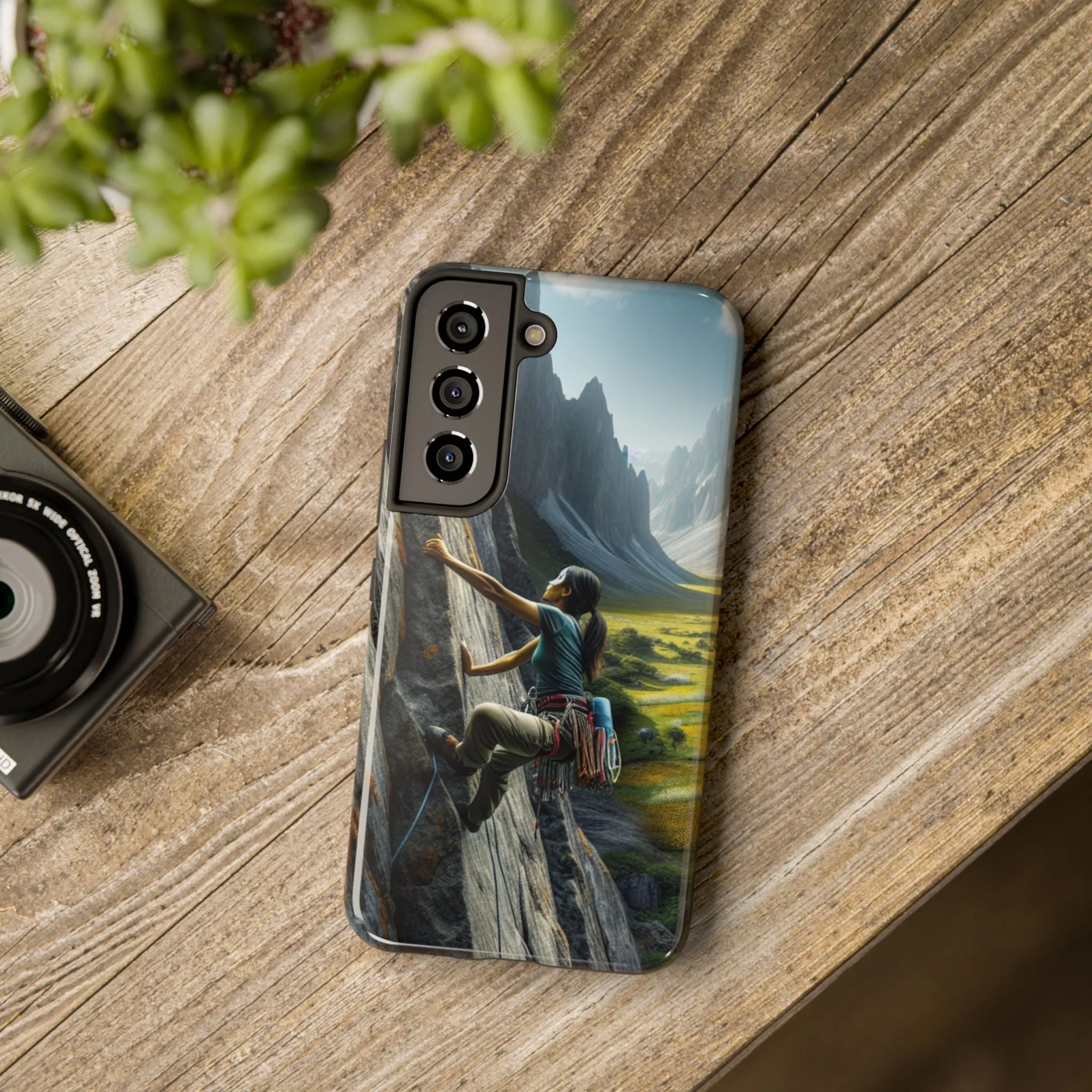 Rock Climbing Elation!  Tough Phone Cases