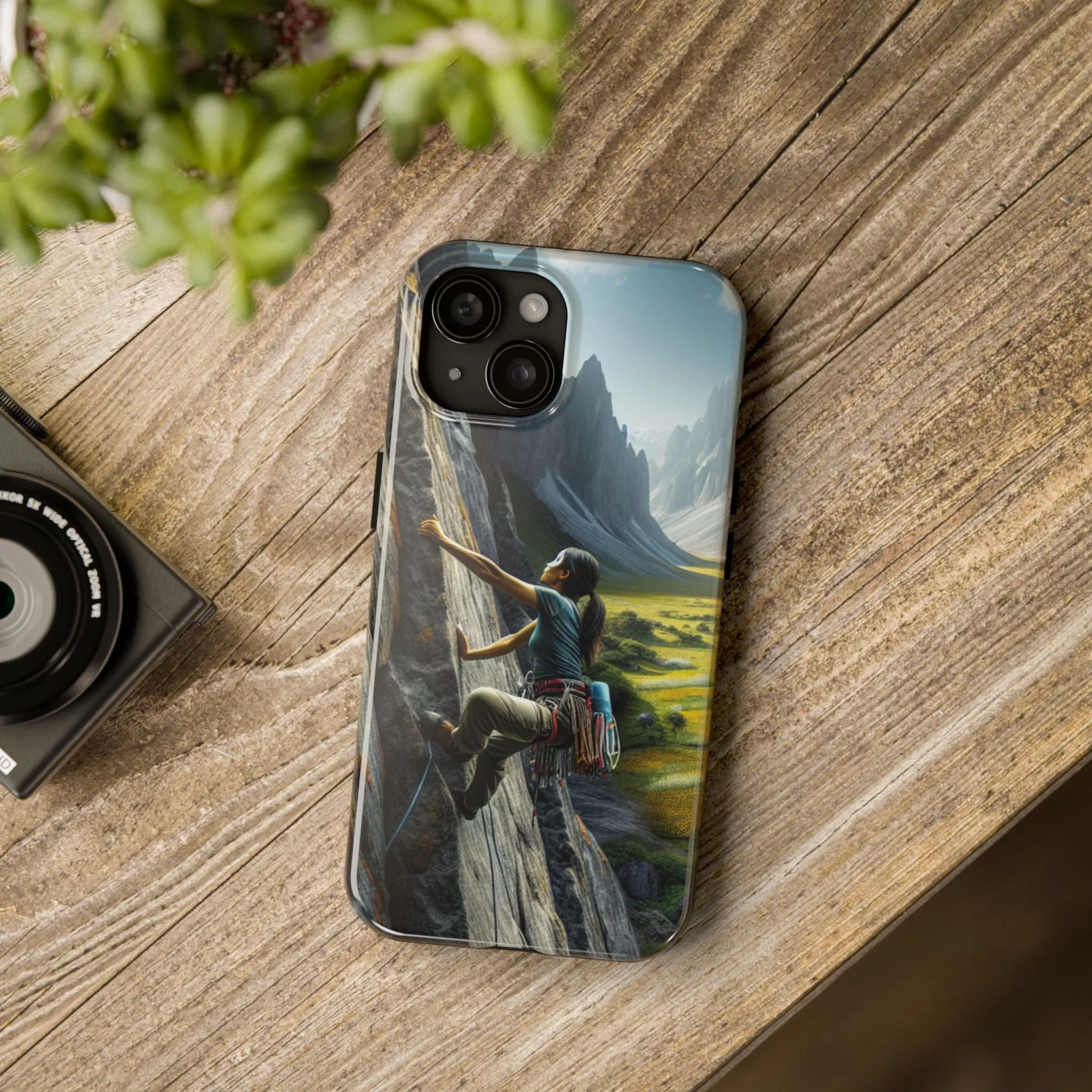 Rock Climbing Elation!  Tough Phone Cases