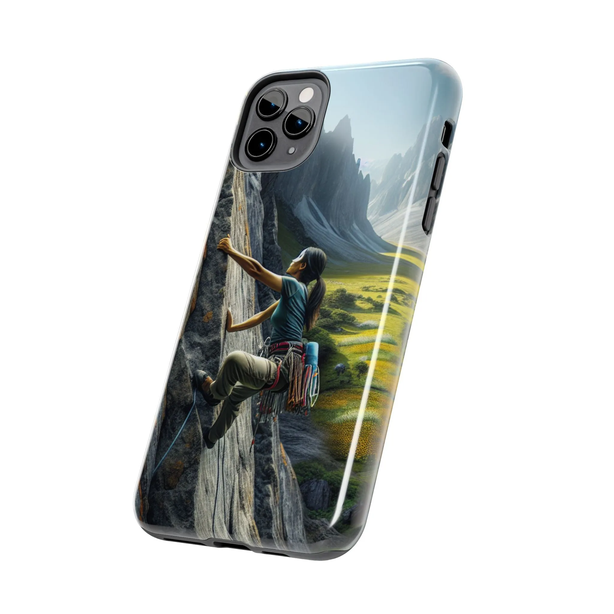 Rock Climbing Elation!  Tough Phone Cases