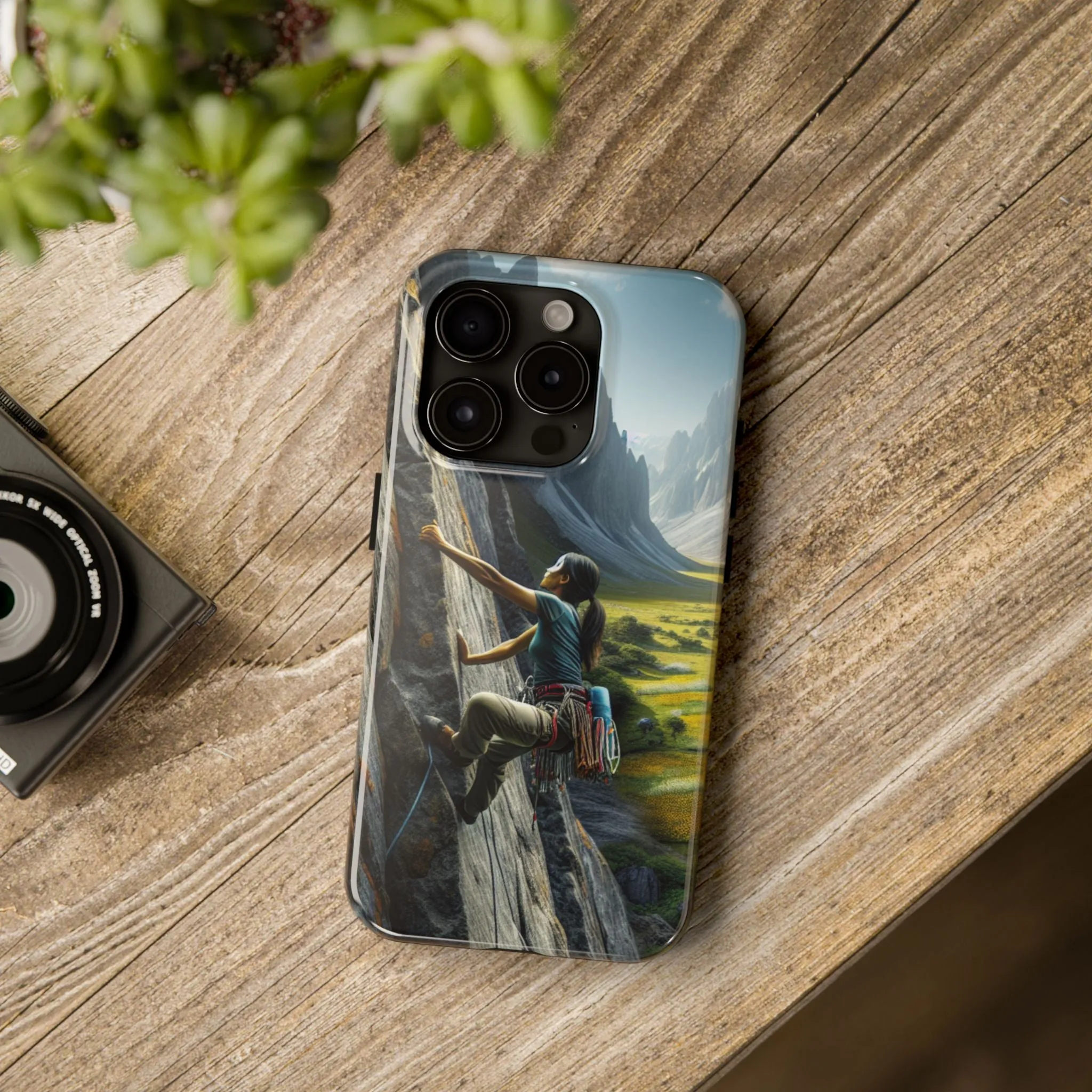 Rock Climbing Elation!  Tough Phone Cases