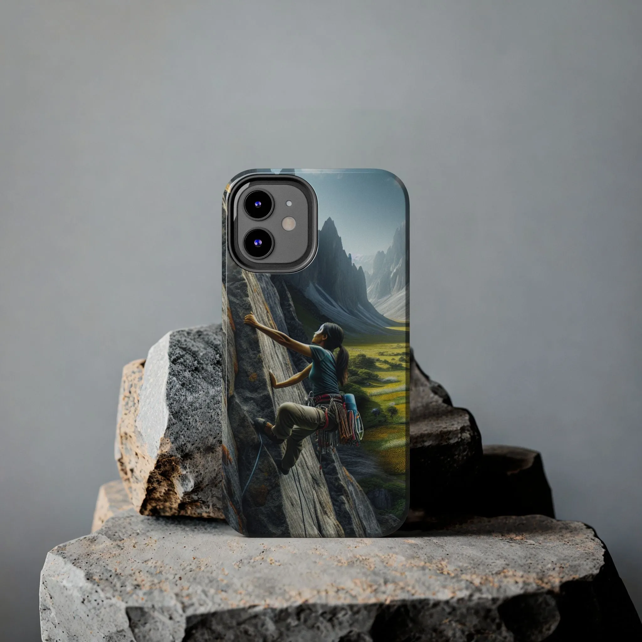 Rock Climbing Elation!  Tough Phone Cases