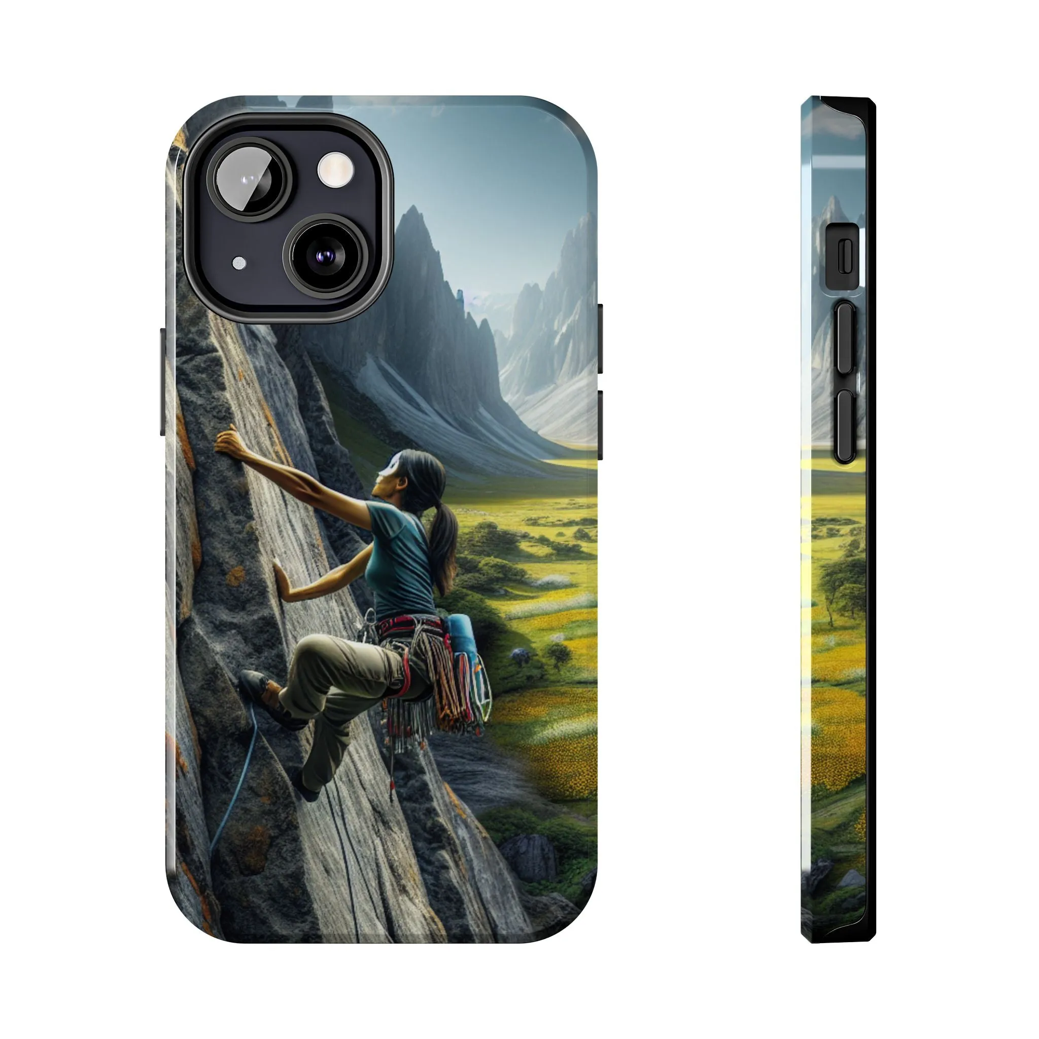 Rock Climbing Elation!  Tough Phone Cases