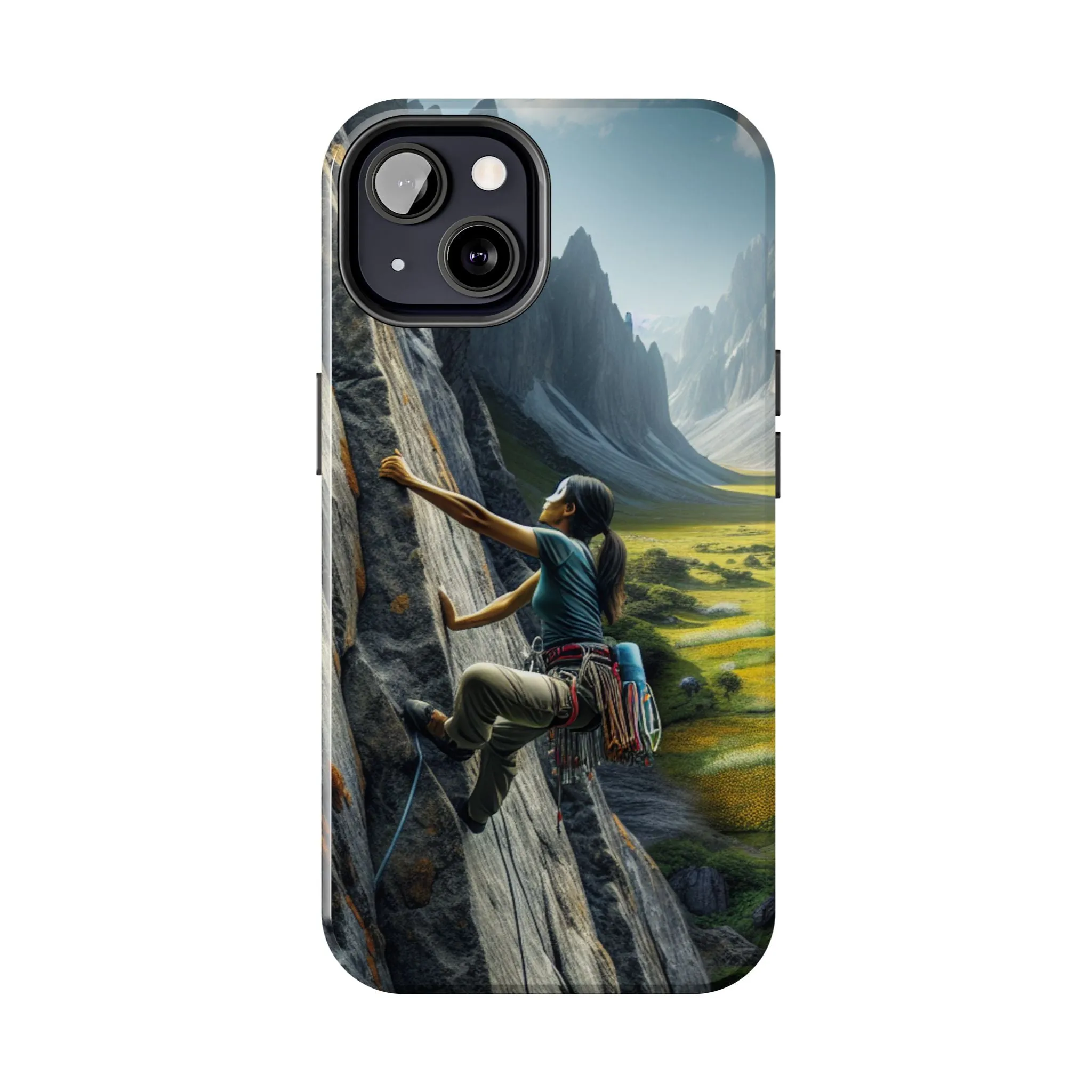 Rock Climbing Elation!  Tough Phone Cases